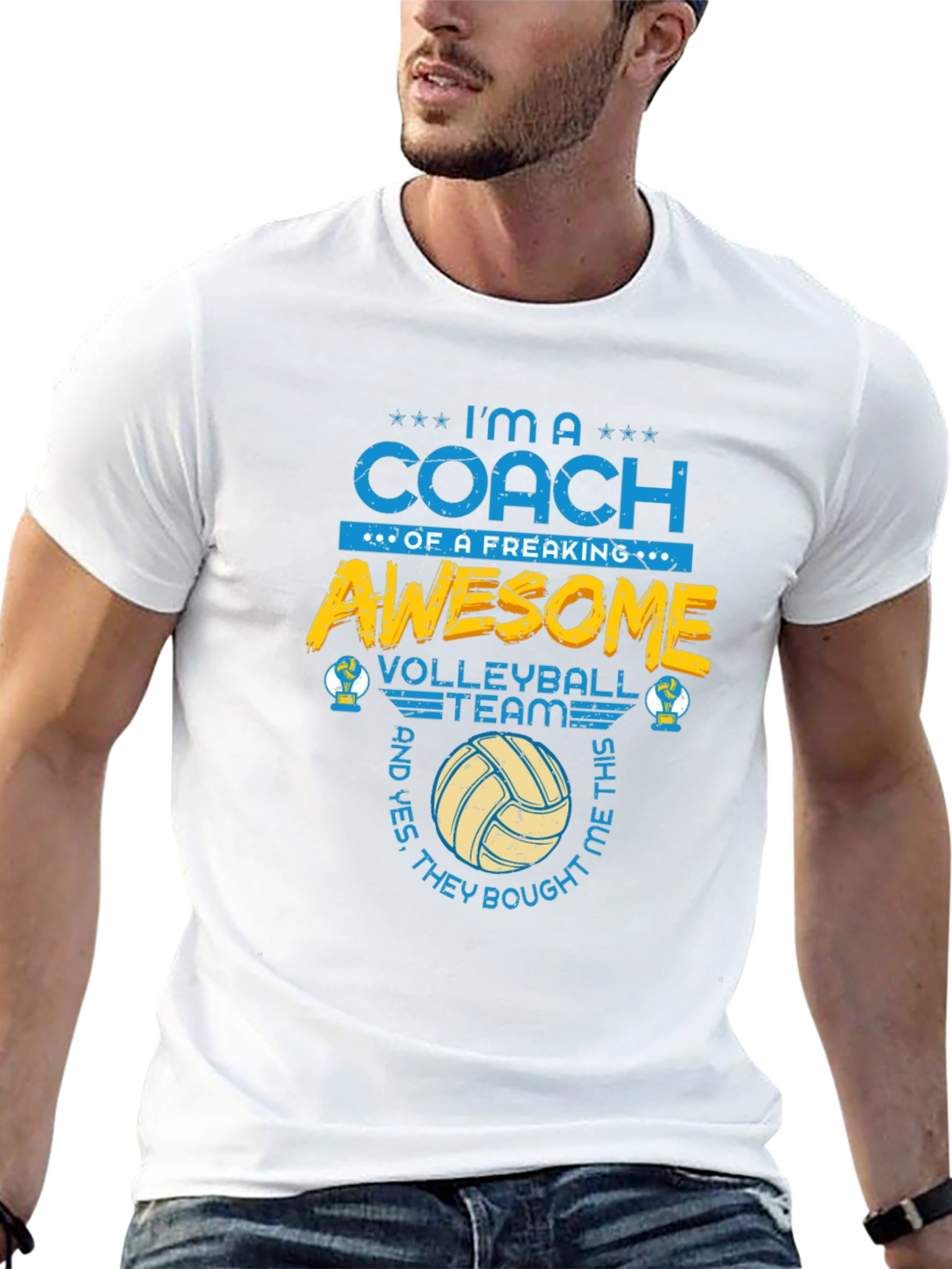 Awesome Volleyball Coach T-Shirt