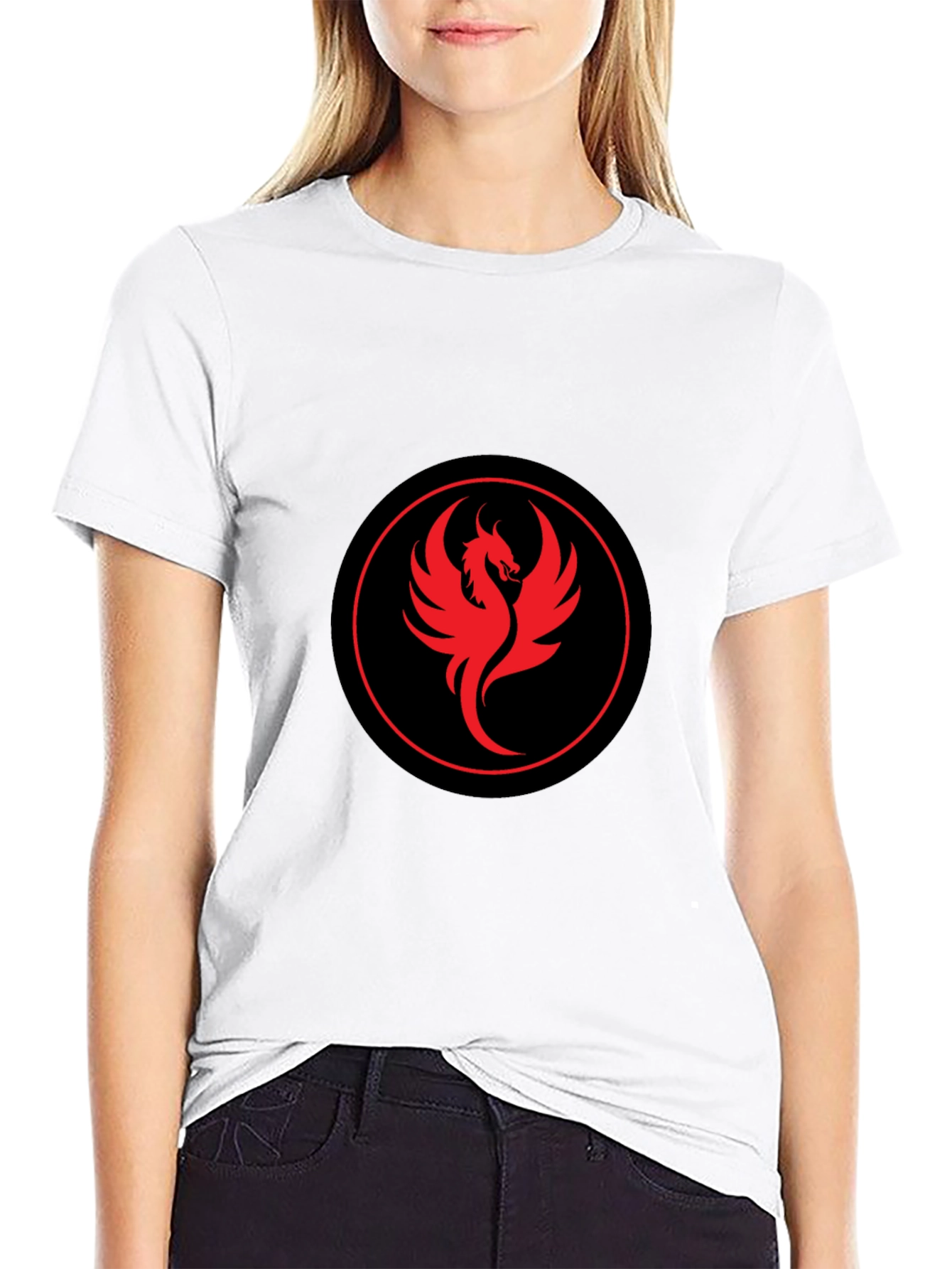 Phoenix Graphic Black Tee