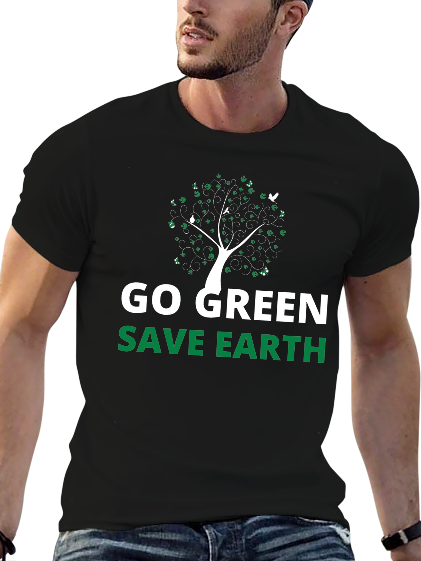 Go Green Save Earth Graphic Tee