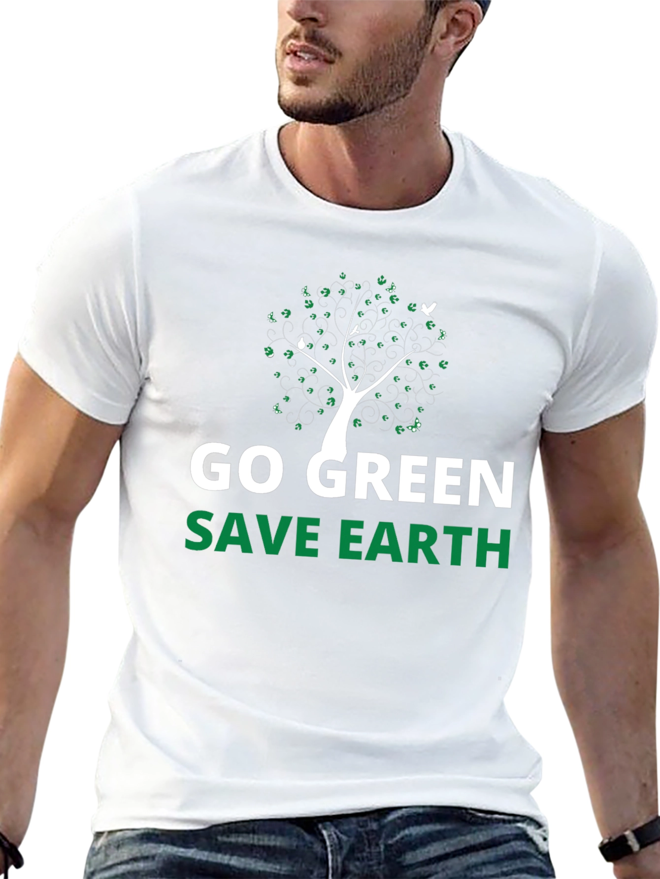 Go Green Save Earth Graphic Tee