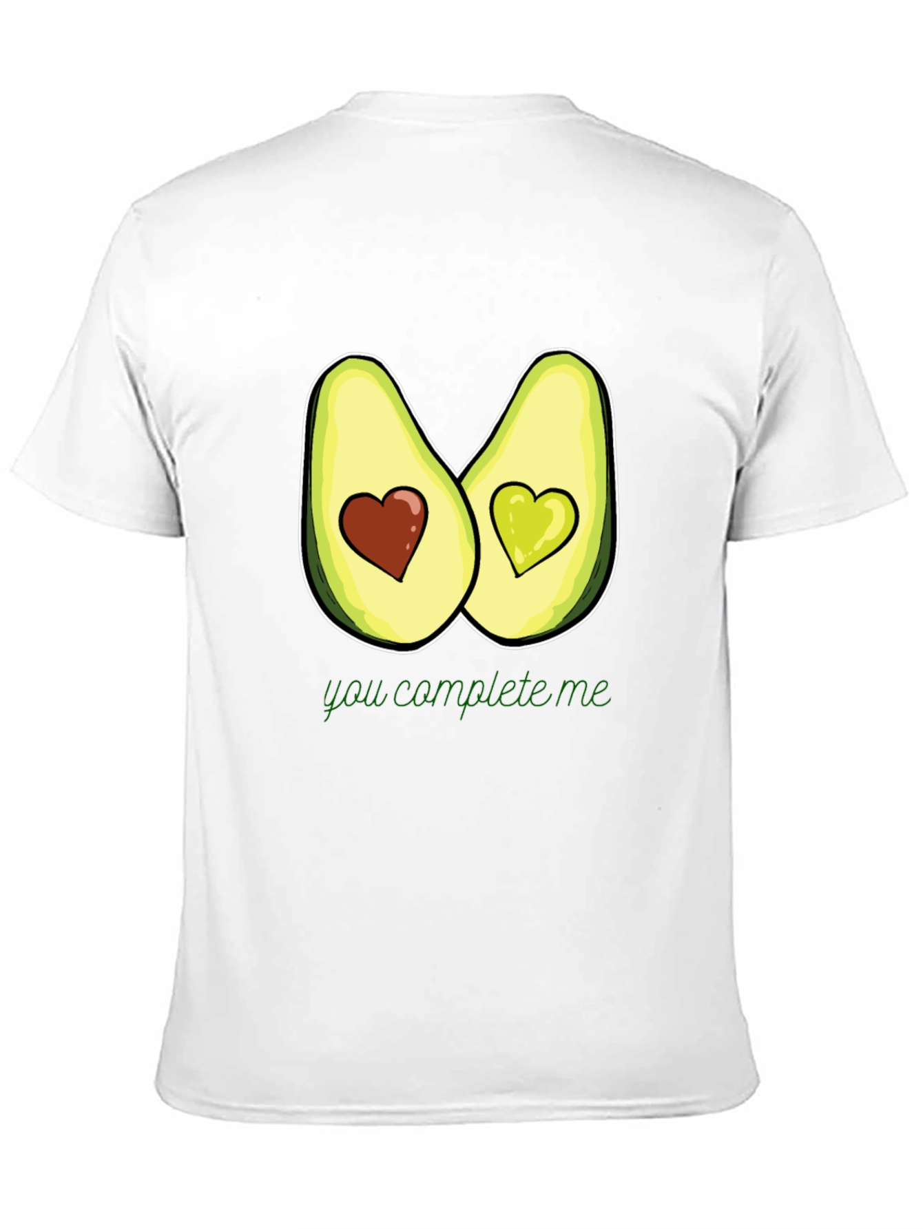 Avocado Heart T-Shirt - You Complete Me