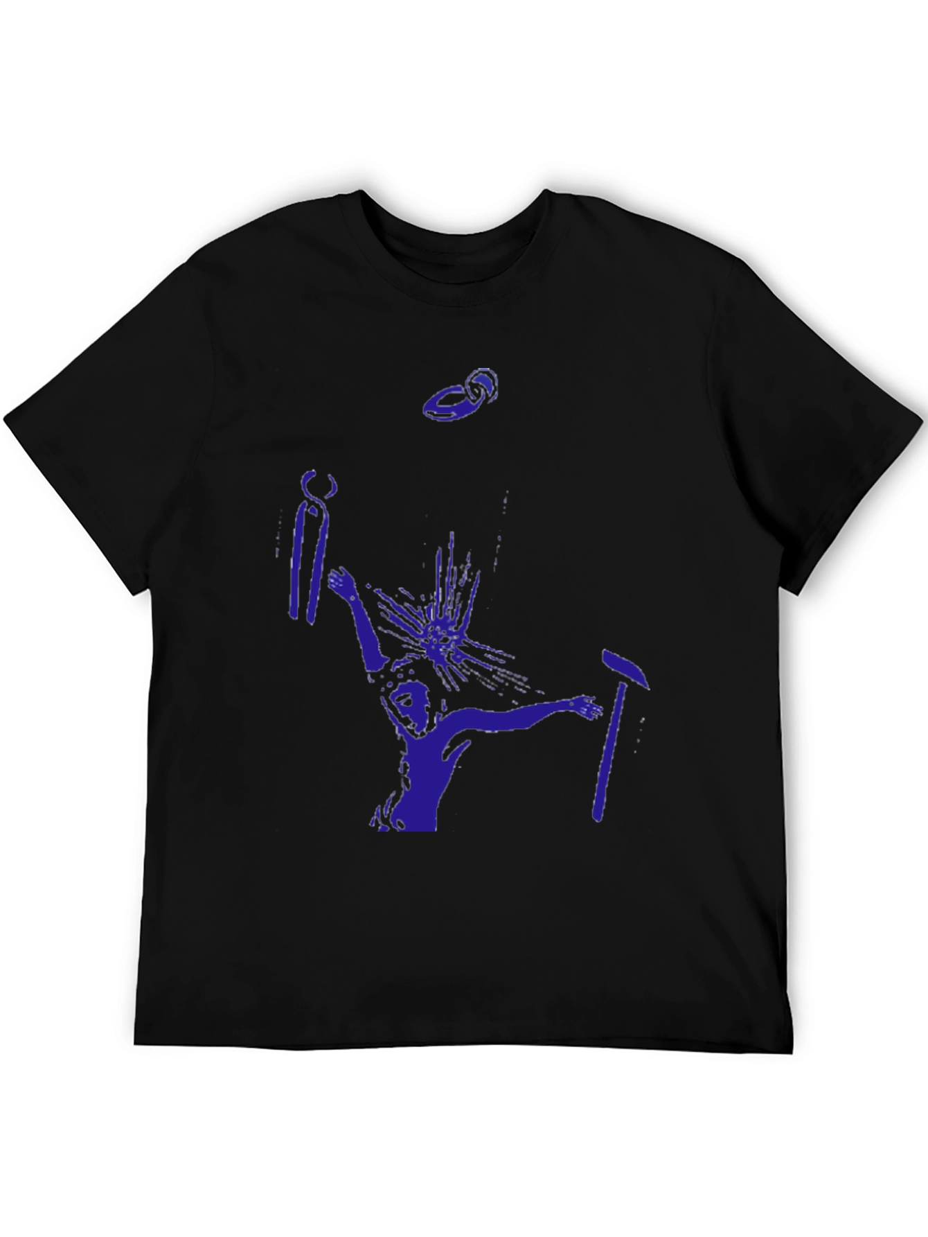 Black Graphic Tee - Artsy Minimalist Design