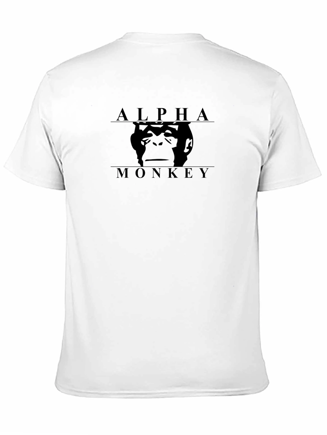 Alpha Monkey Graphic T-Shirt - Black