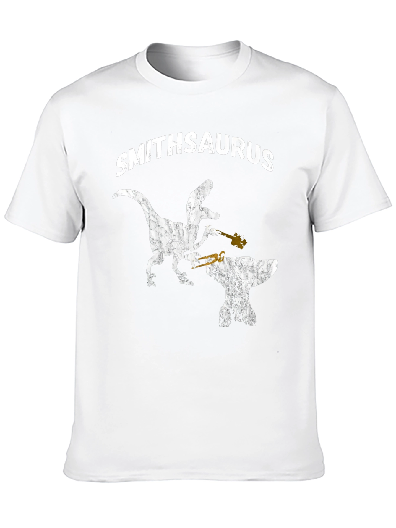 Smithsaurus Black T-Shirt - Dinosaur Blacksmith