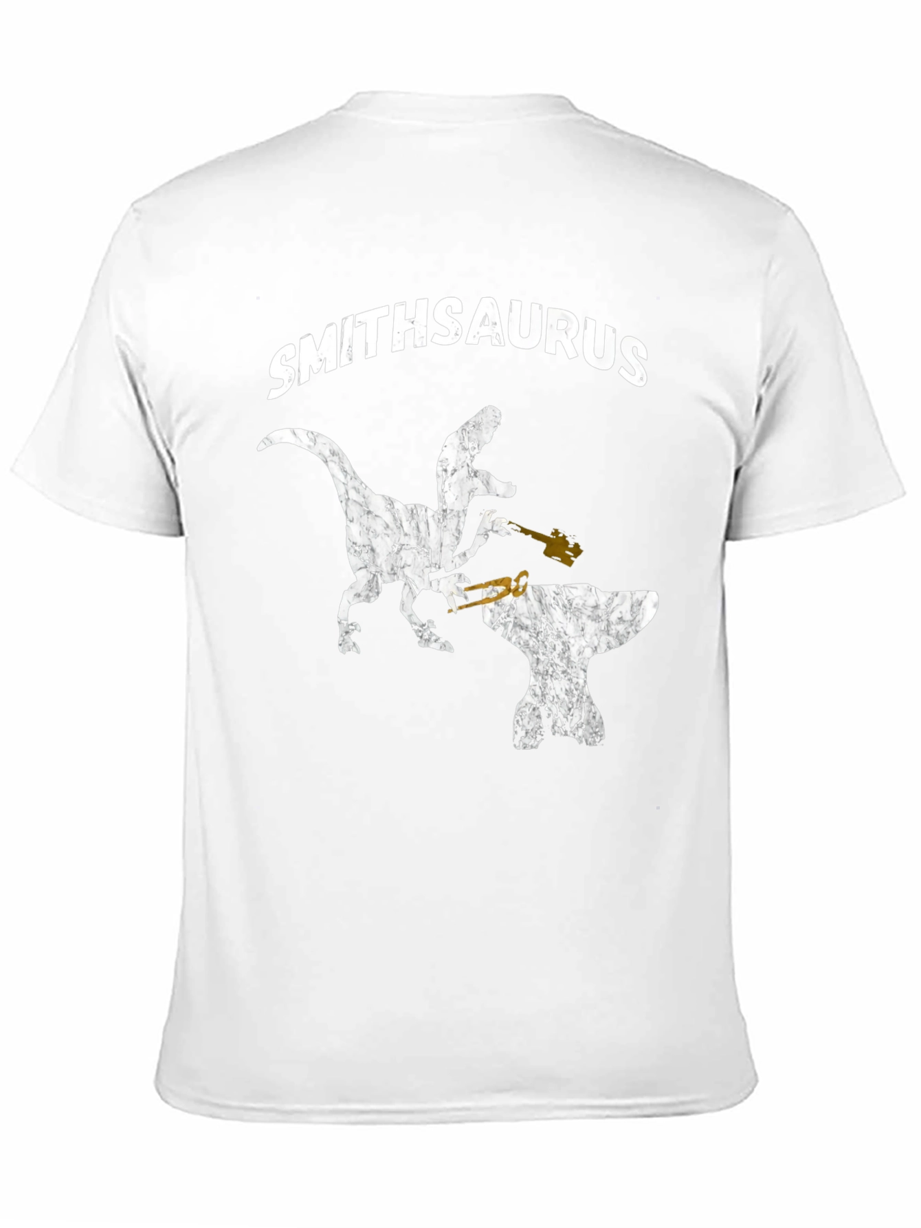 Smithsaurus Black T-Shirt - Dinosaur Blacksmith
