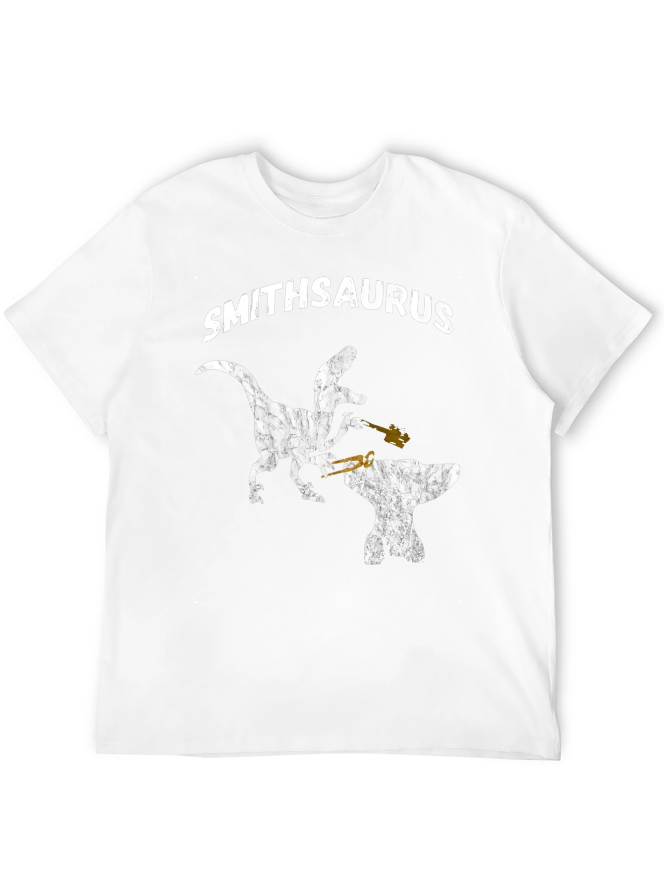 Smithsaurus Black T-Shirt - Dinosaur Blacksmith