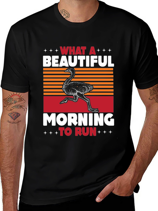 Ostrich Run T-Shirt - Beautiful Morning Tee