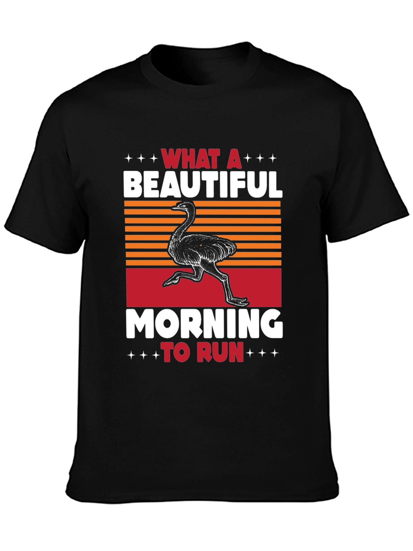 Ostrich Run T-Shirt - Beautiful Morning Tee