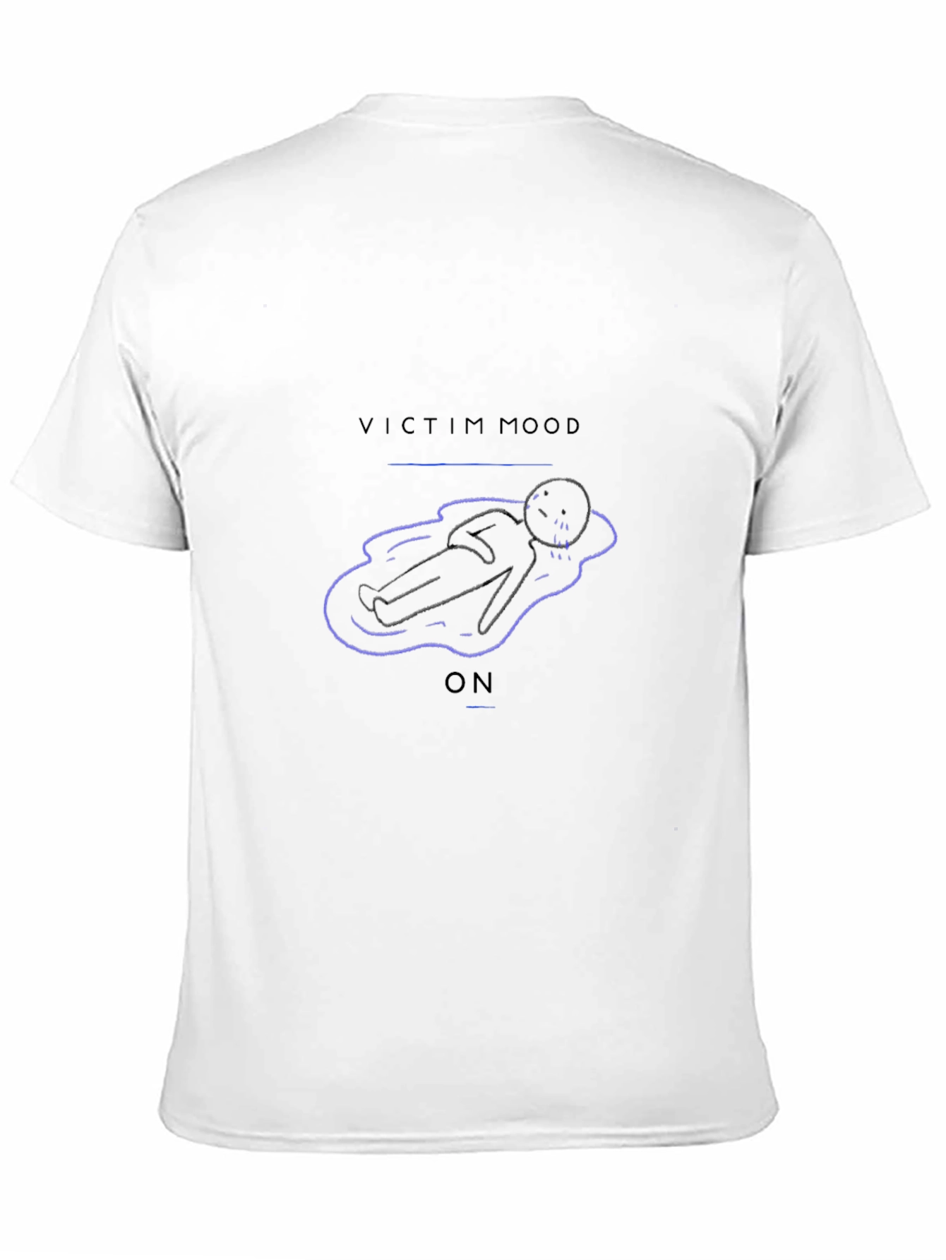 Victim Mood On Graphic T-Shirt - Black