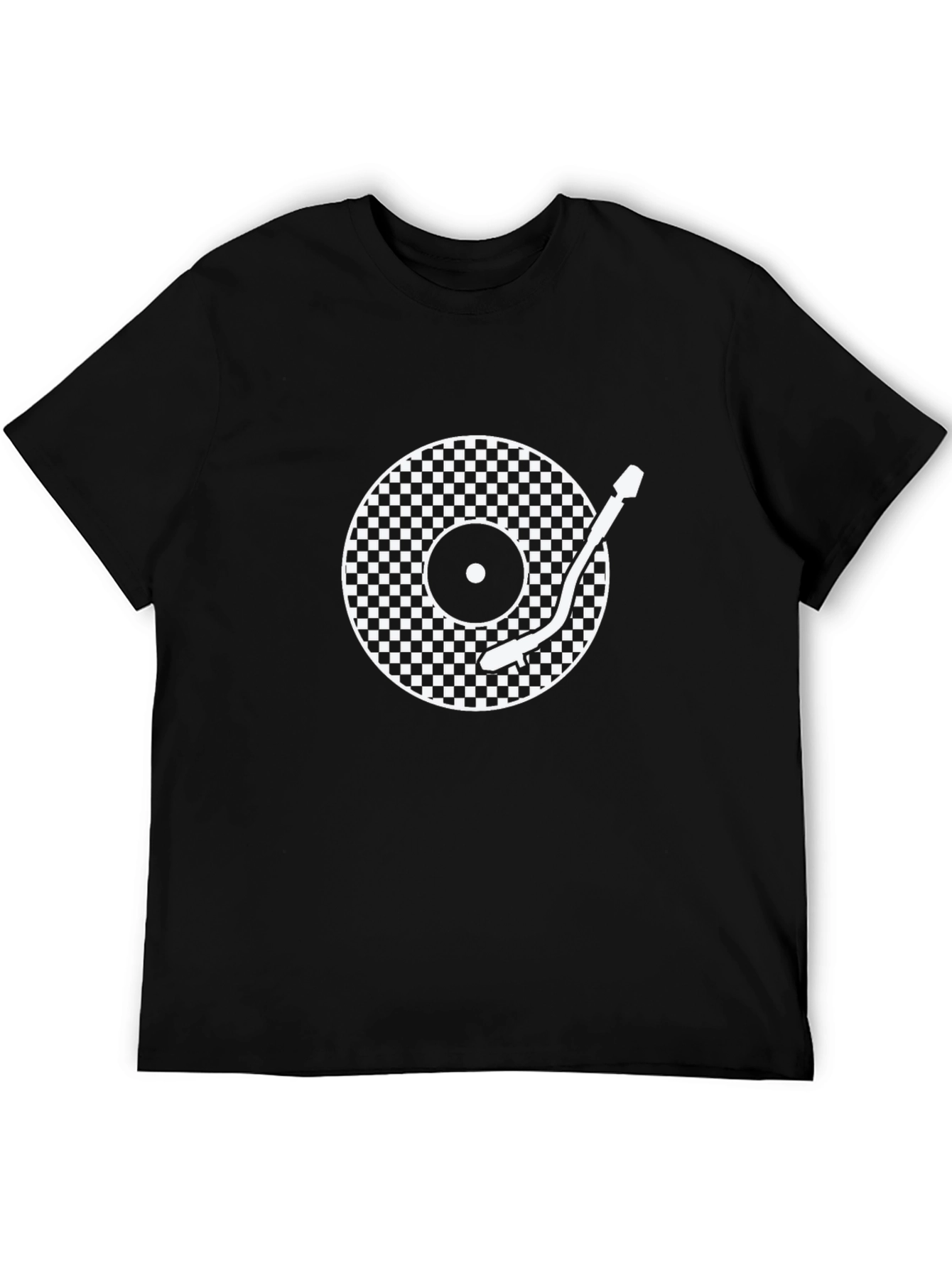 Retro Turntable Graphic Tee - Cool DJ Style