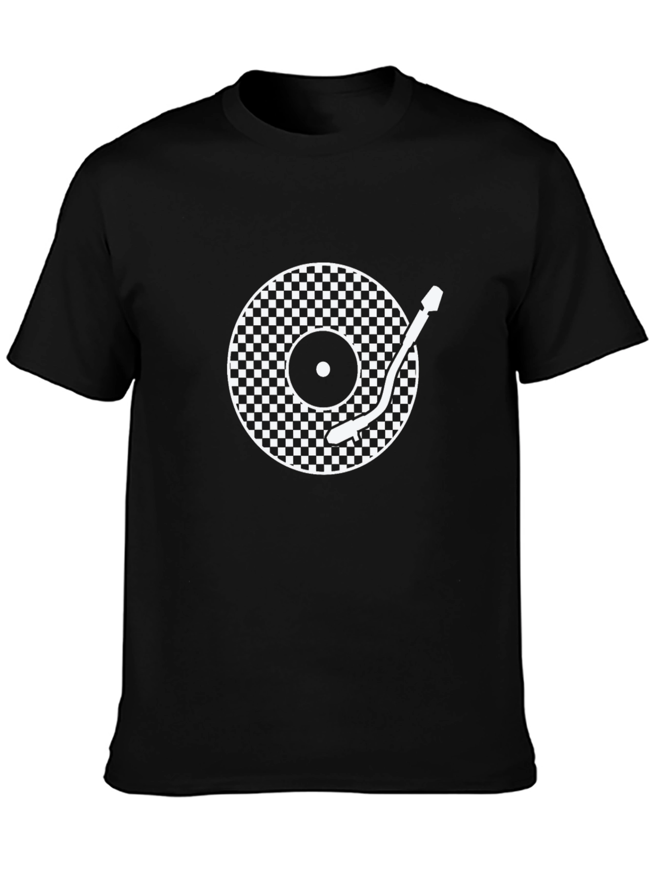 Retro Turntable Graphic Tee - Cool DJ Style