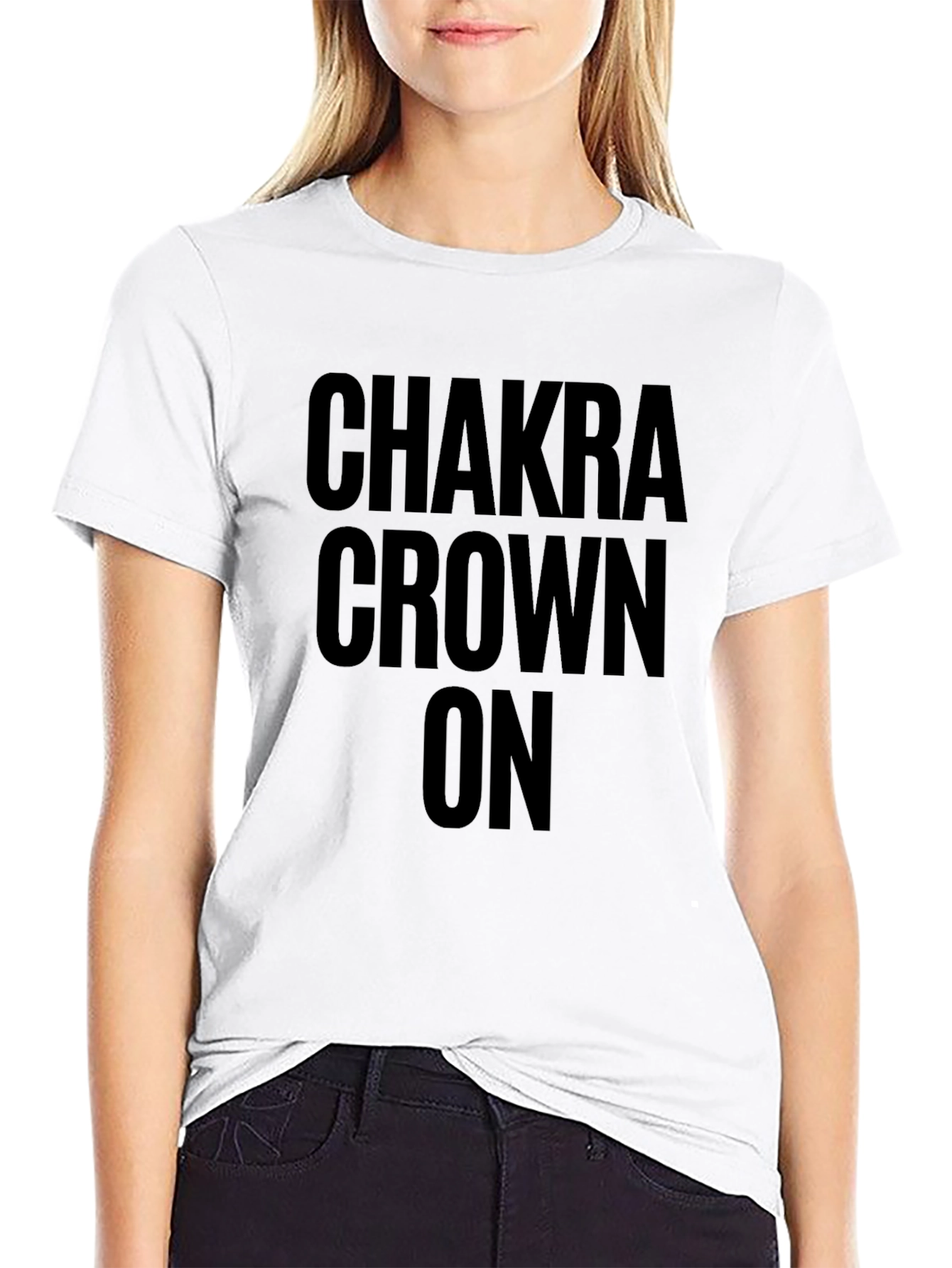 Chakra Crown On Black Graphic T-Shirt