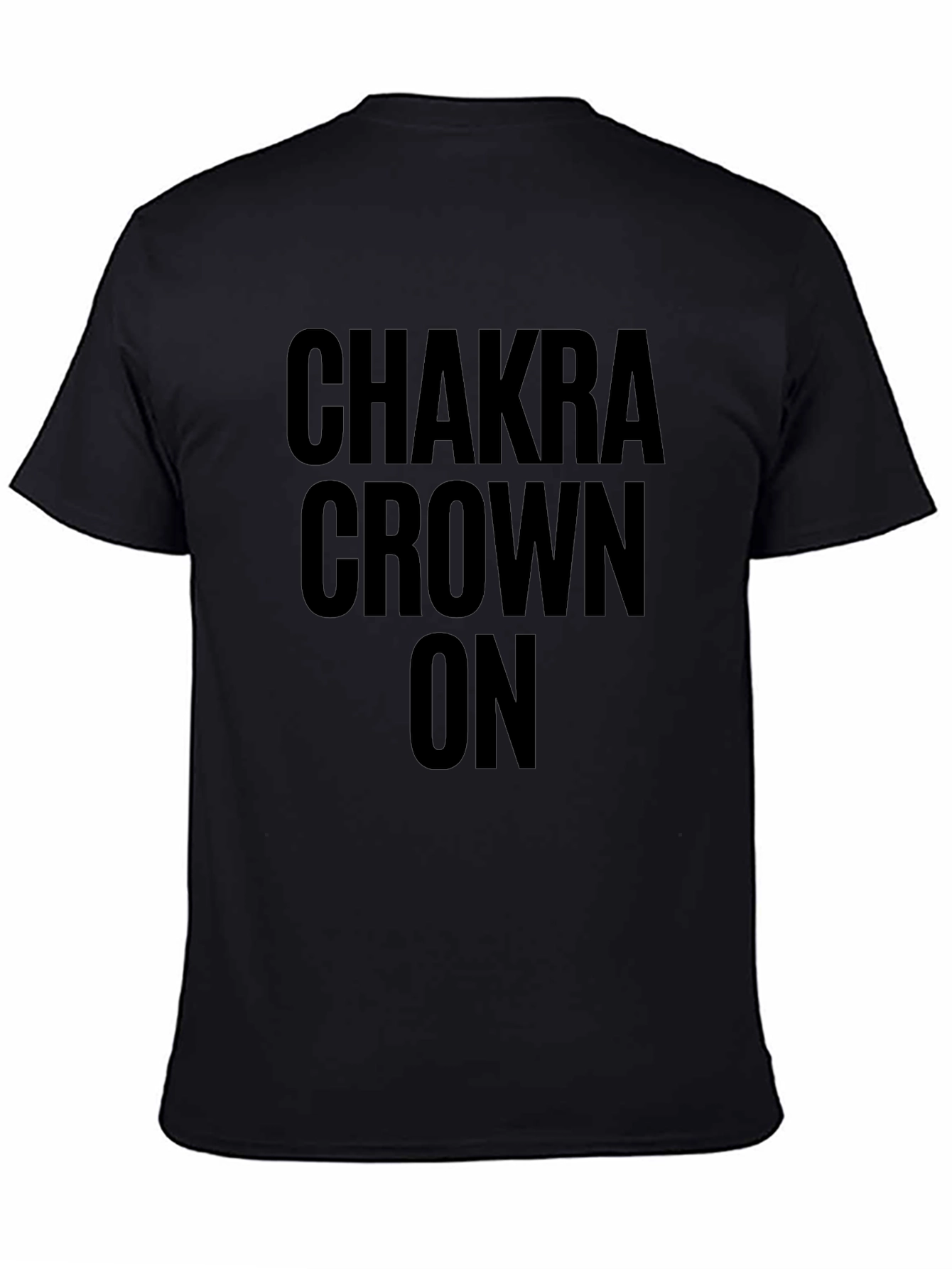Chakra Crown On Black Graphic T-Shirt
