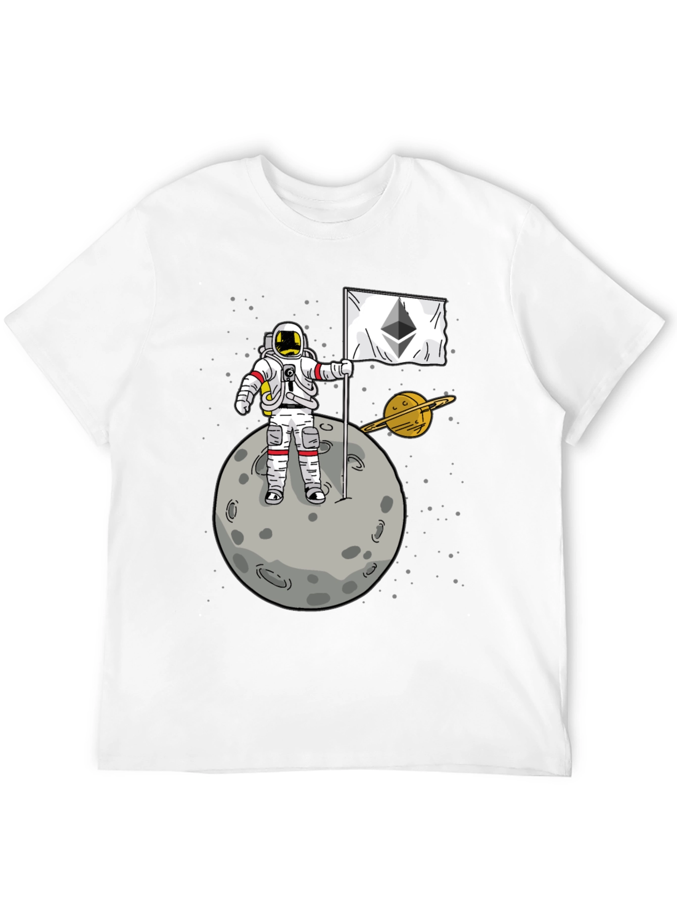 Ethereum Astronaut T-Shirt - Crypto Moon Landing Tee