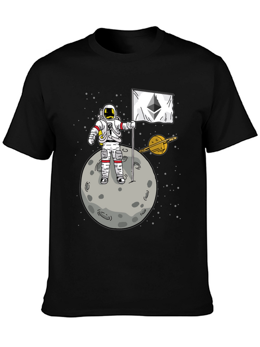 Ethereum Astronaut T-Shirt - Crypto Moon Landing Tee