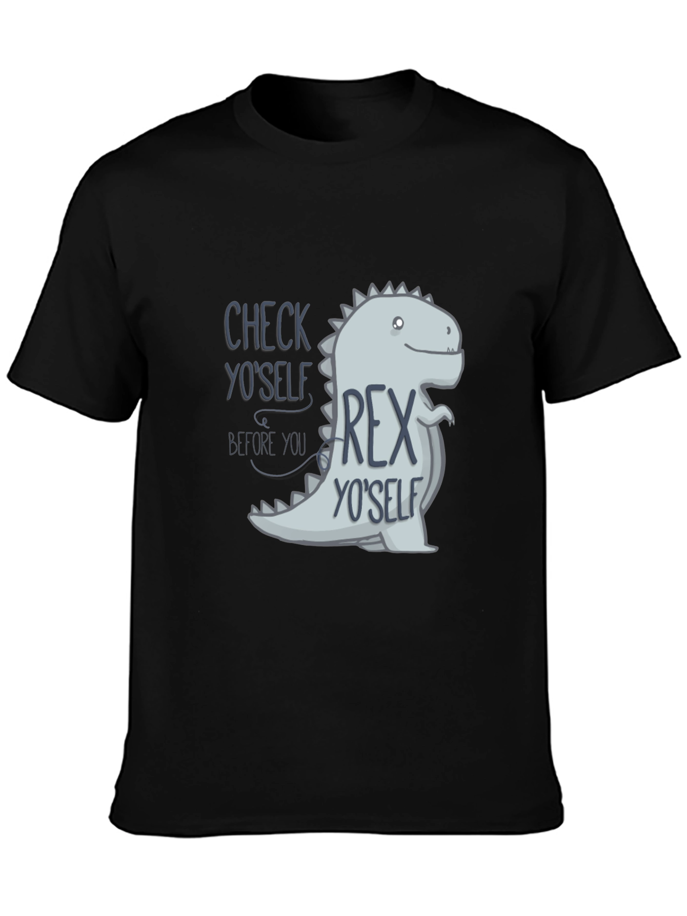 Check YoSelf Rex YoSelf Black T-Shirt