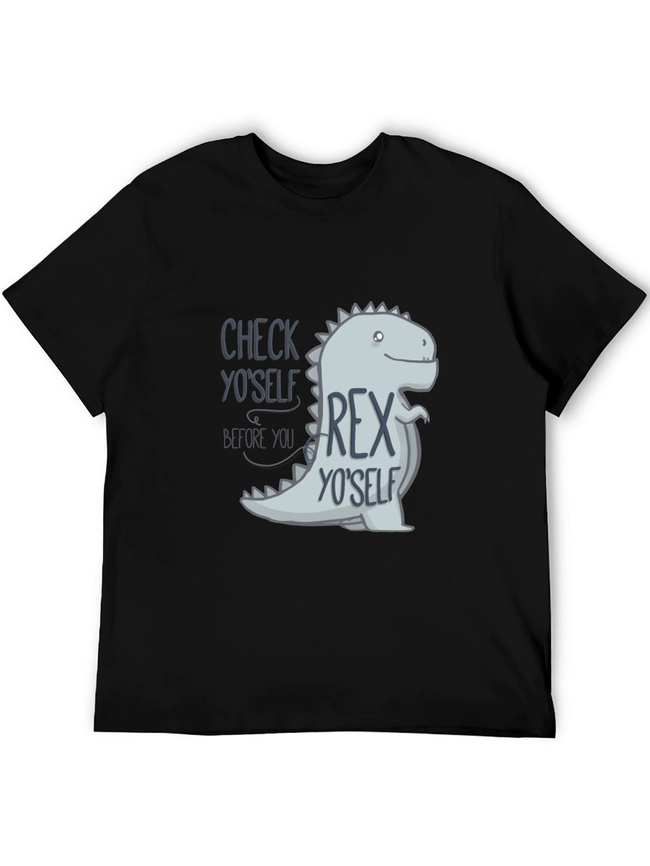 Check YoSelf Rex YoSelf Black T-Shirt