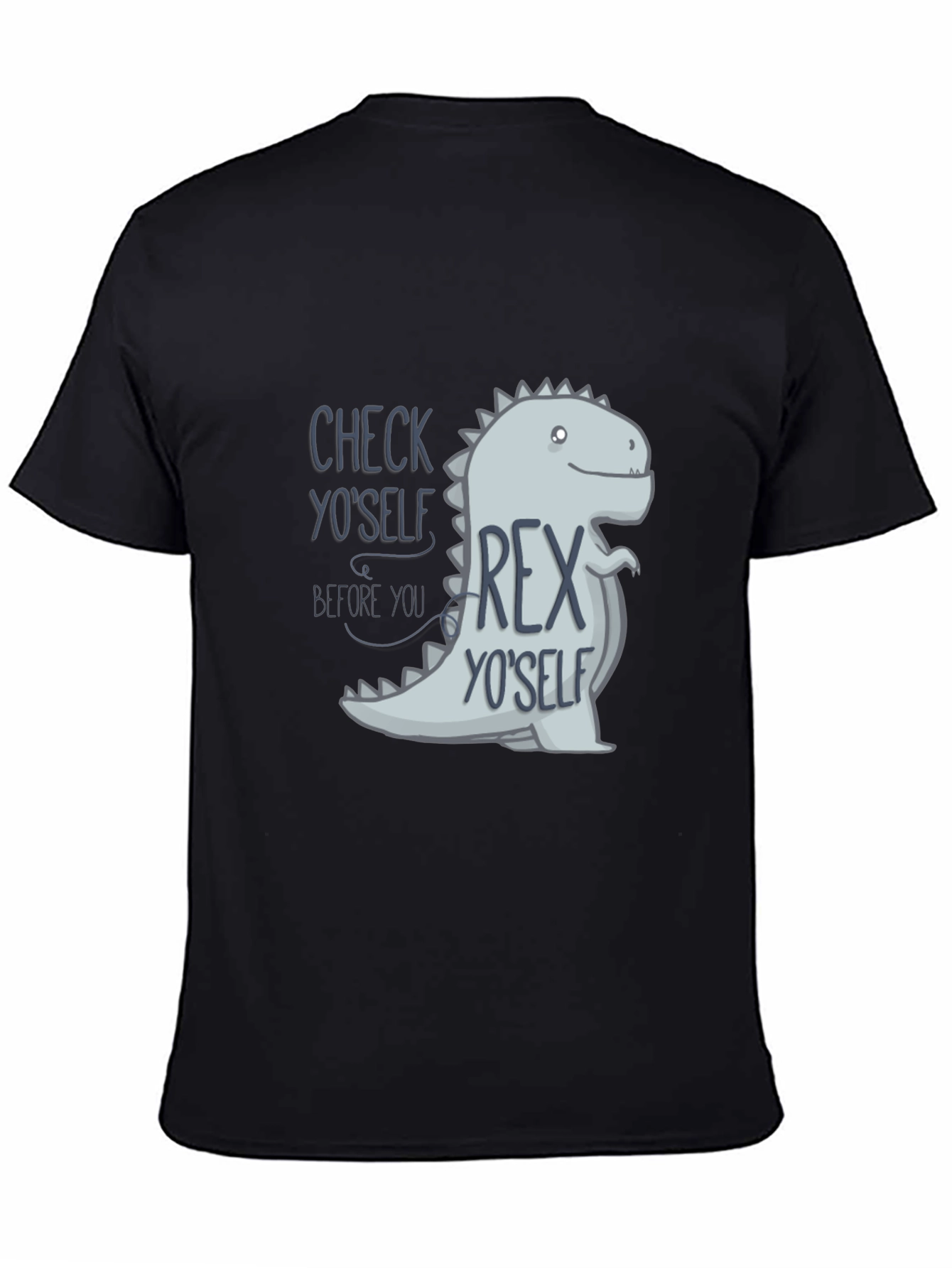 Check YoSelf Rex YoSelf Black T-Shirt