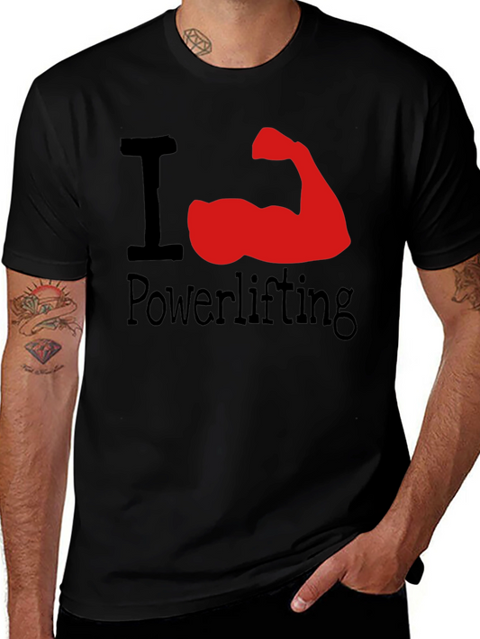 I Heart Powerlifting Graphic Tee