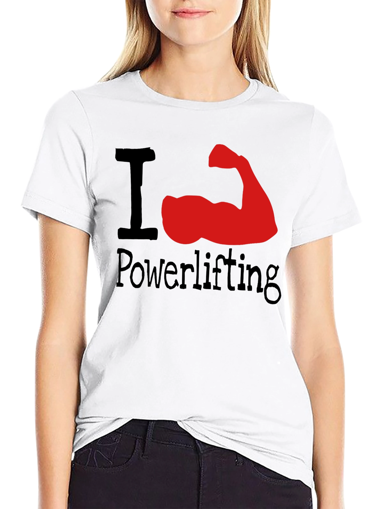 I Heart Powerlifting Graphic Tee