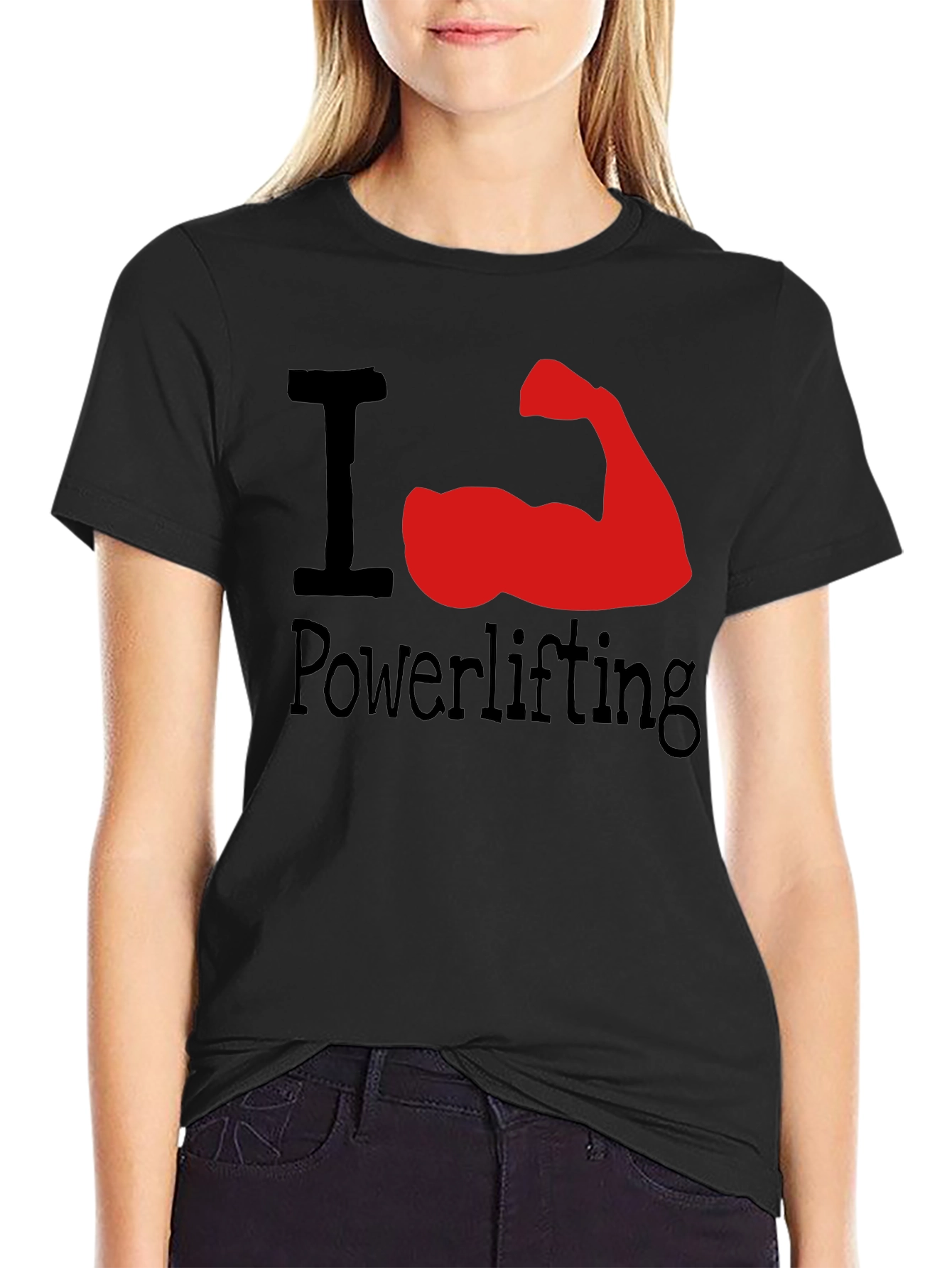I Heart Powerlifting Graphic Tee