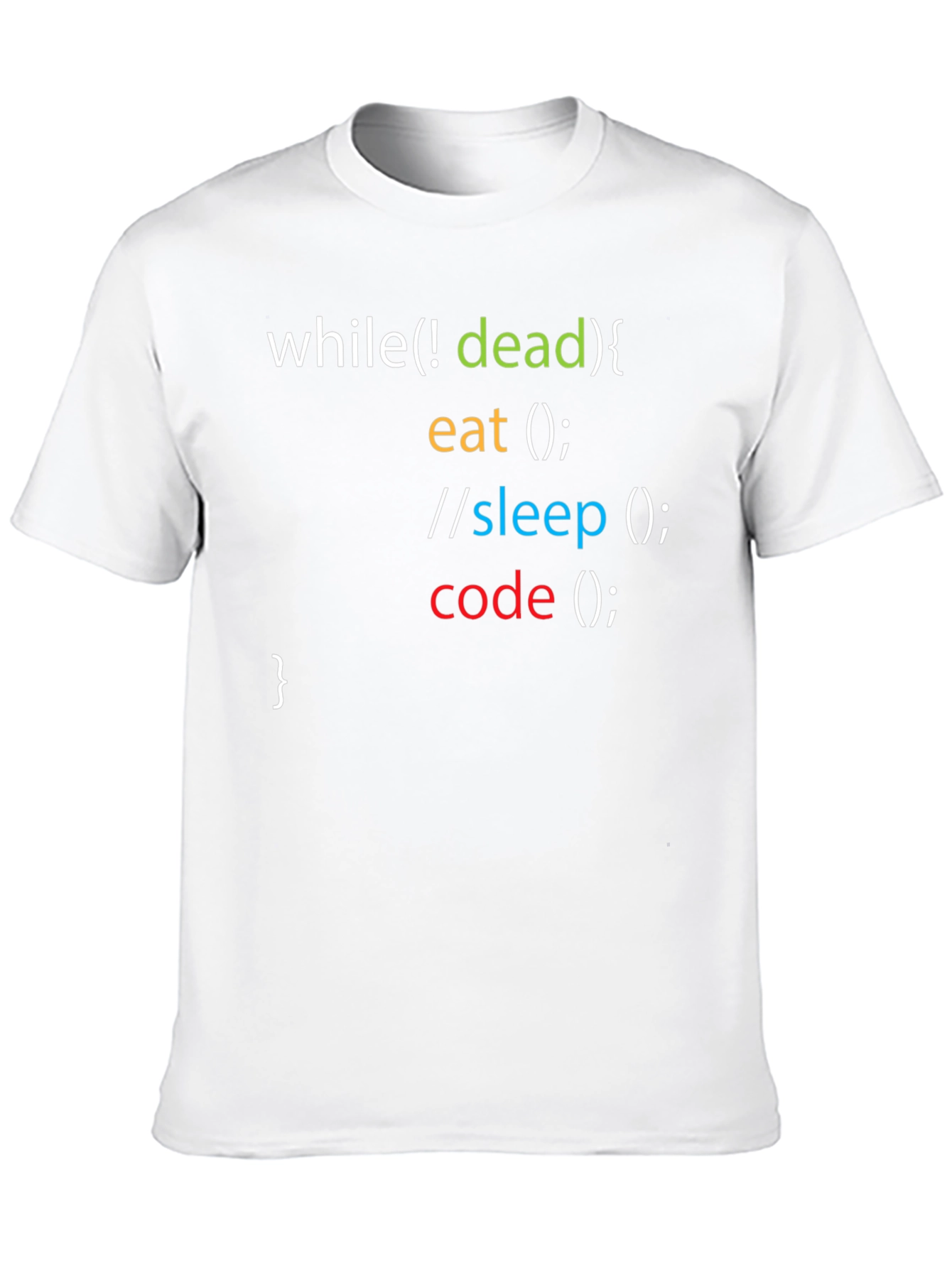 Programmer Humor T-Shirt - While Not Dead Code