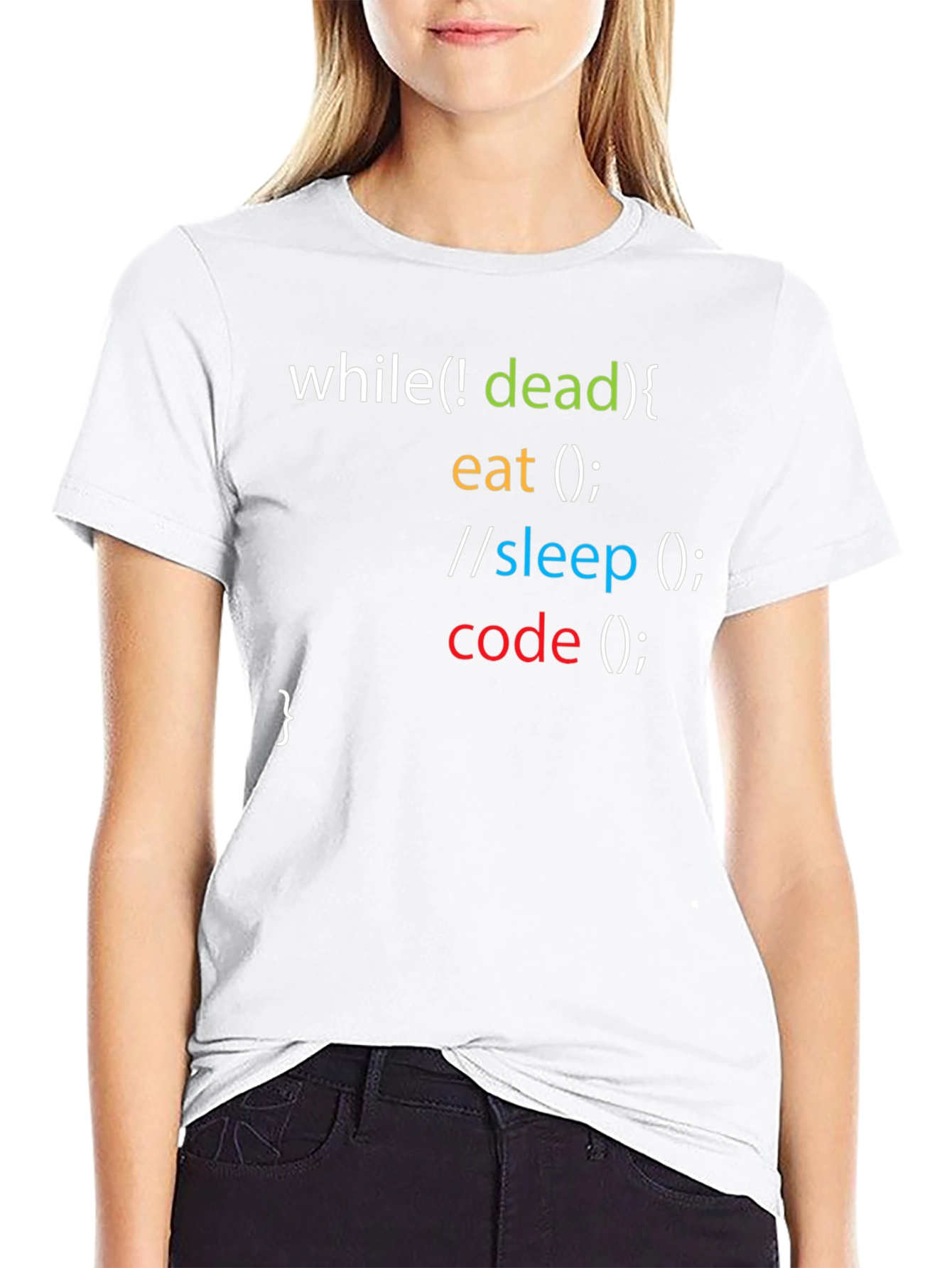 Programmer Humor T-Shirt - While Not Dead Code