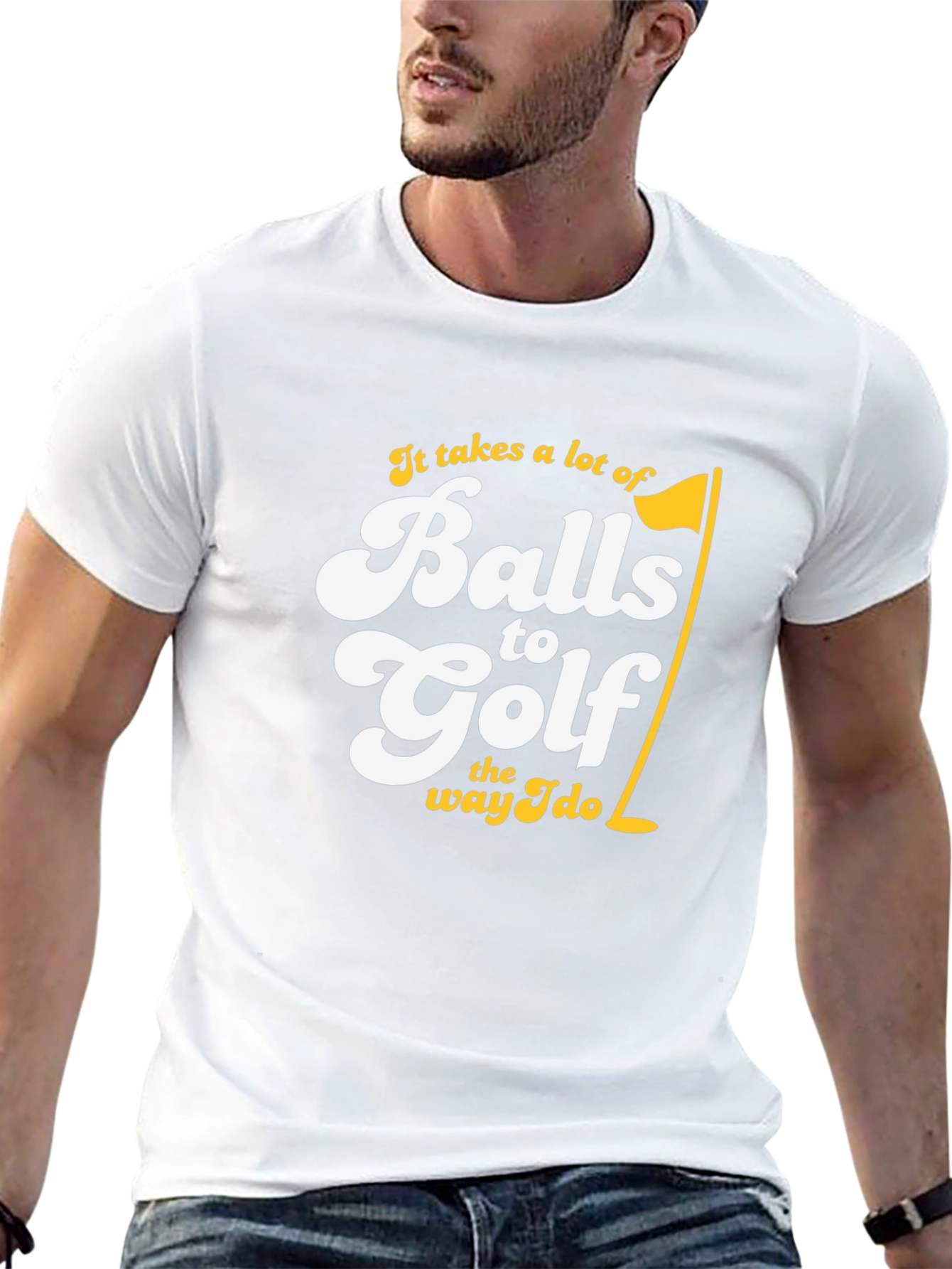 Balls to Golf T-Shirt Funny Golfing Tee