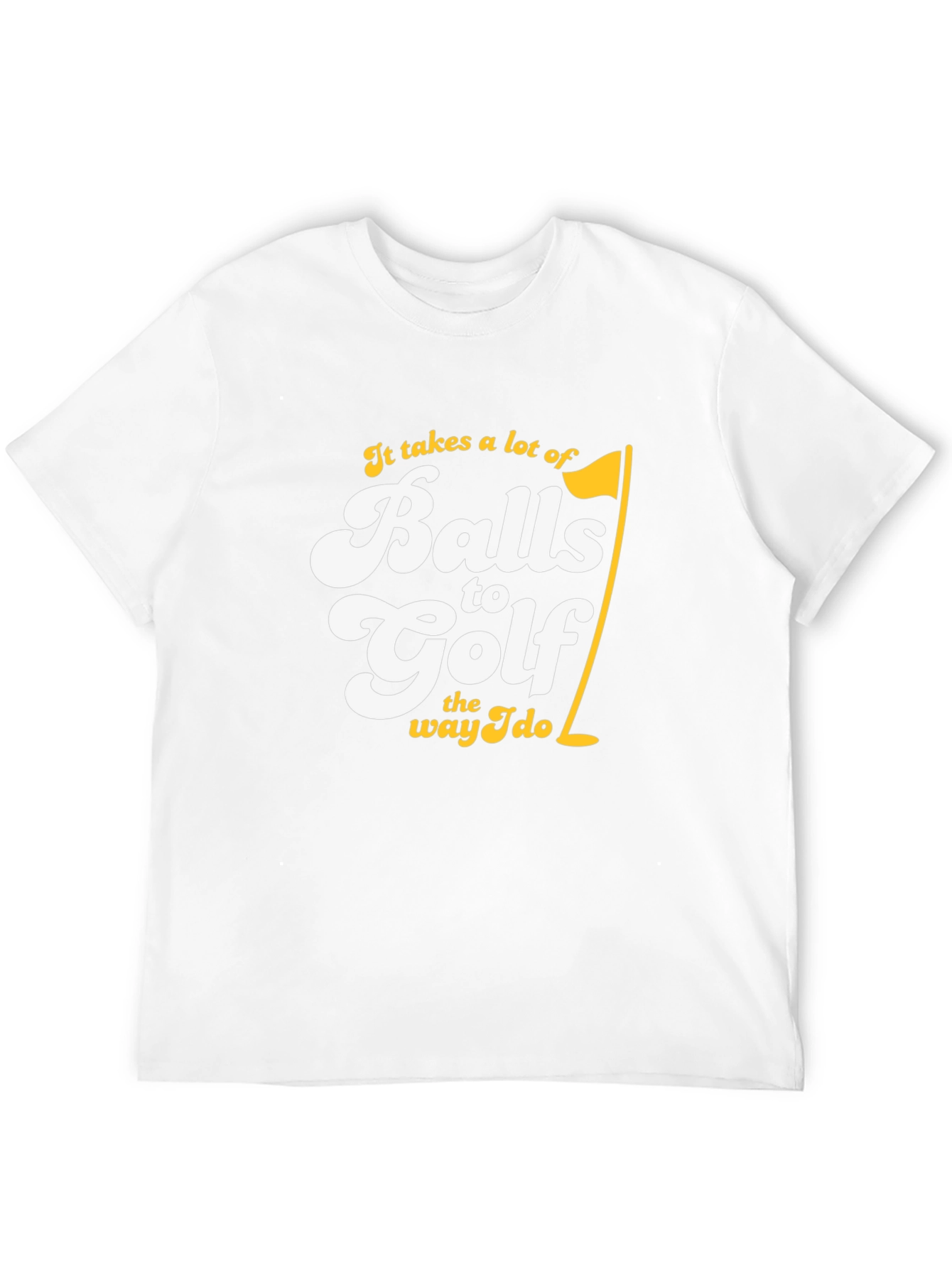 Balls to Golf T-Shirt Funny Golfing Tee