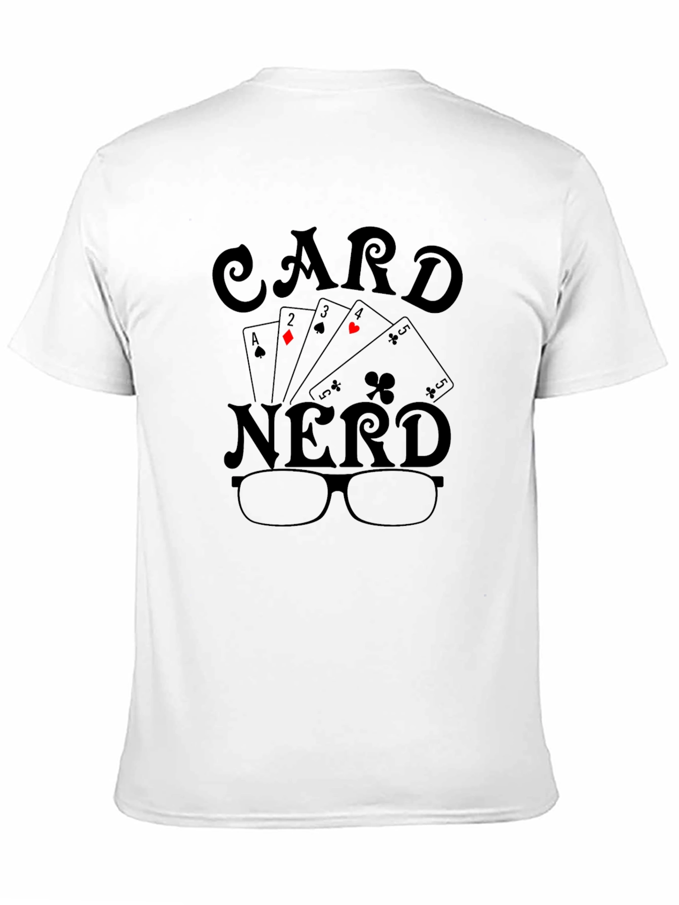 Card Nerd T-Shirt - Poker Playing Geek Tee