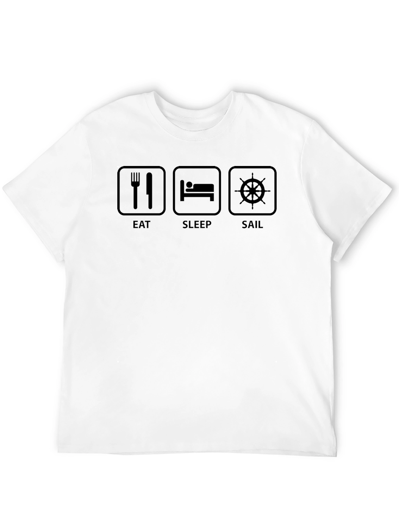 Eat Sleep Sail Graphic T-Shirt - Boating Life Tee