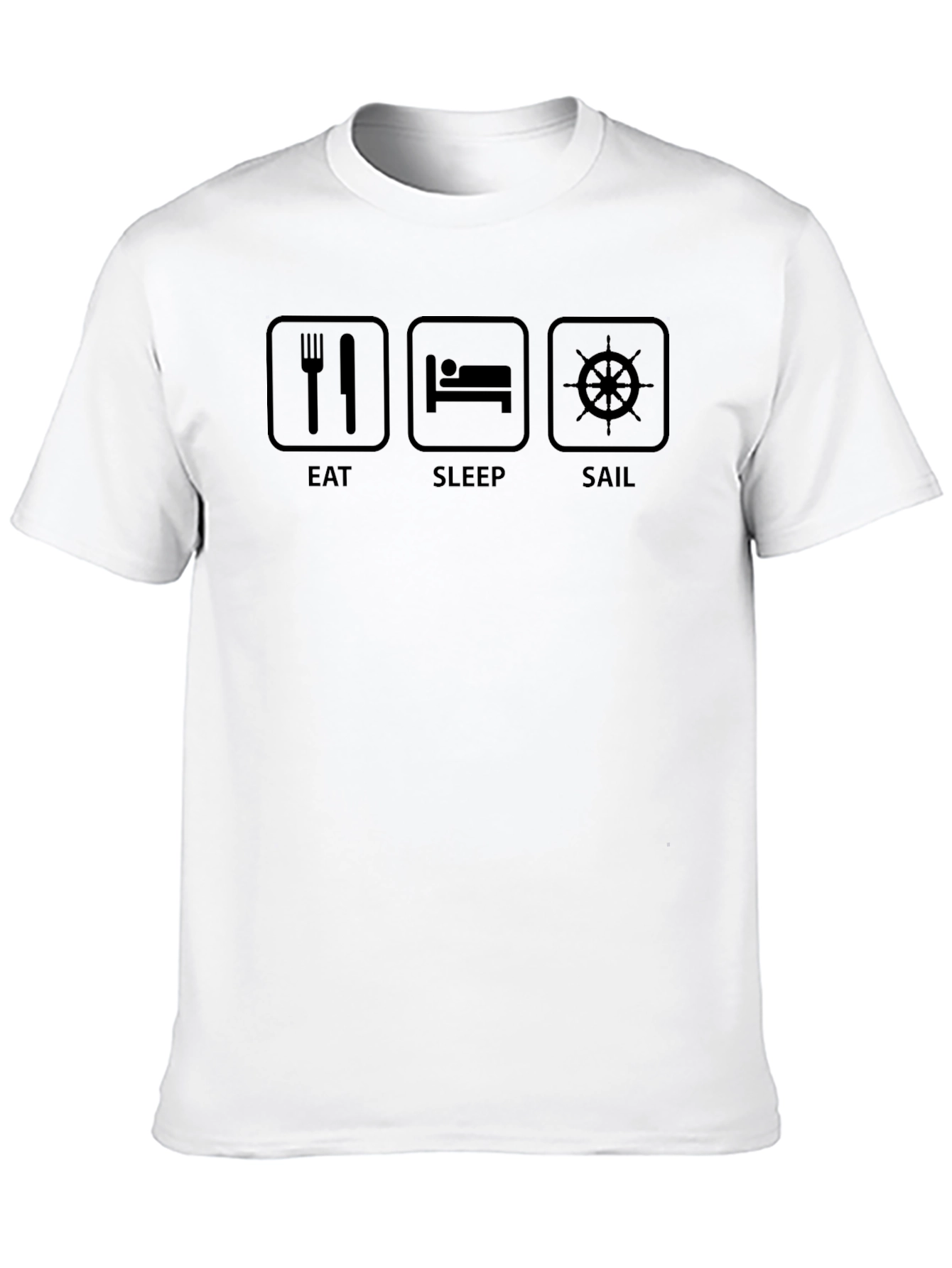 Eat Sleep Sail Graphic T-Shirt - Boating Life Tee