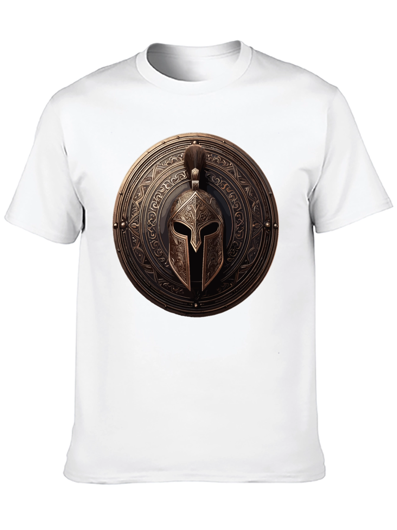 Spartan Shield Graphic Tee - Warrior Style