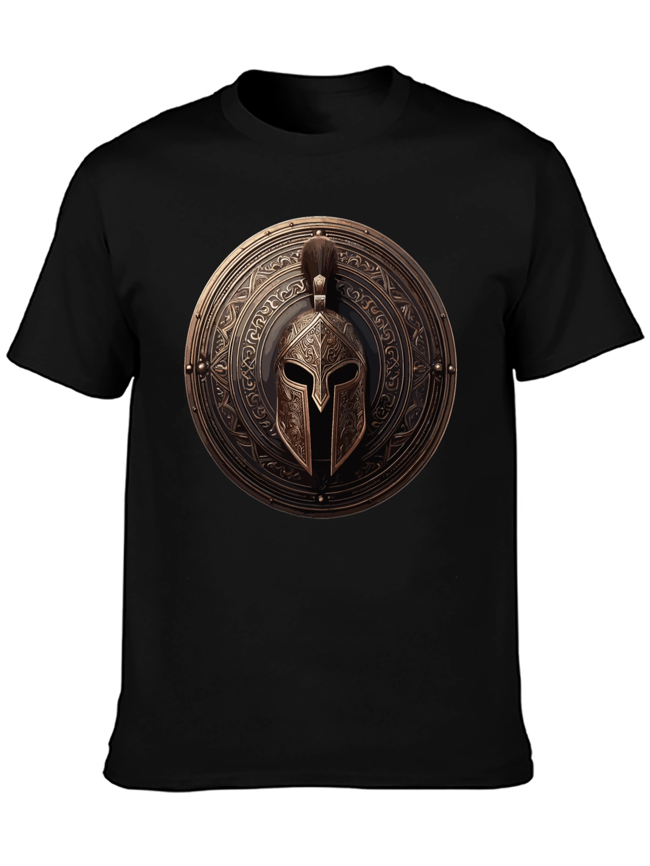 Spartan Shield Graphic Tee - Warrior Style