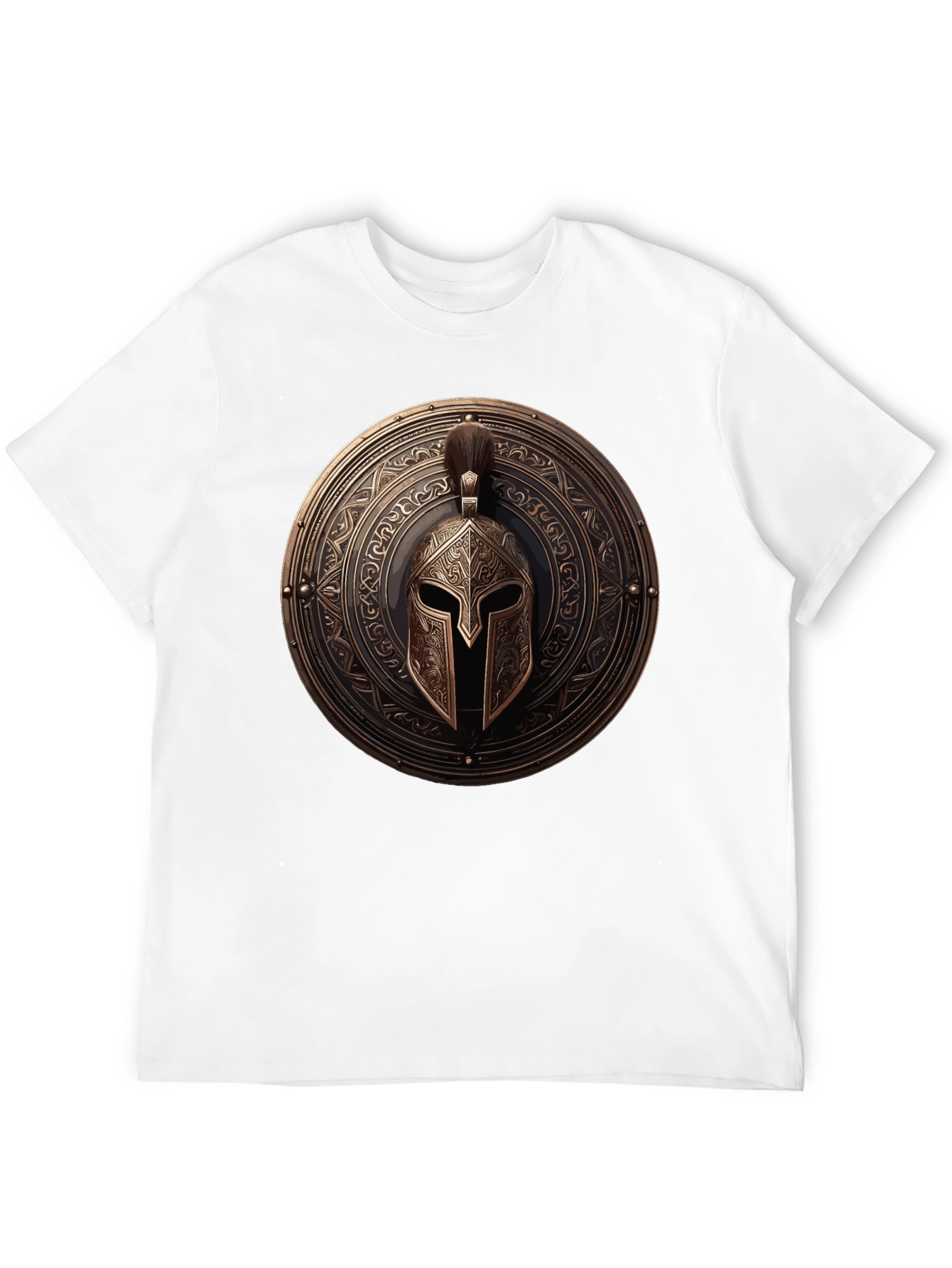 Spartan Shield Graphic Tee - Warrior Style