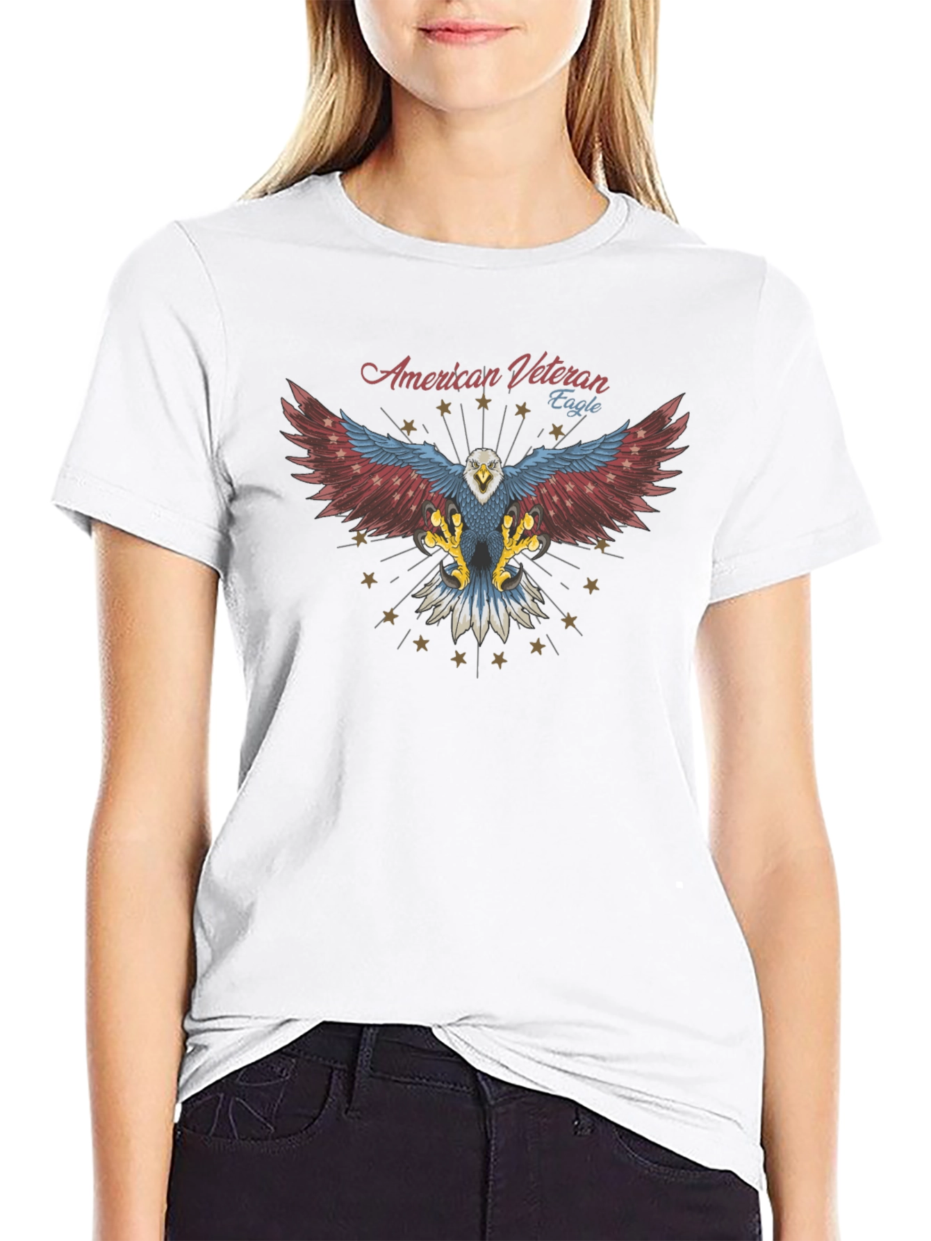 American Veteran Eagle Graphic T-Shirt