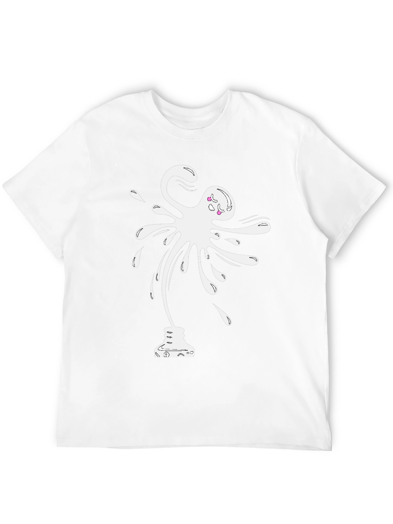 Ink Splatter Ghost Graphic Tee