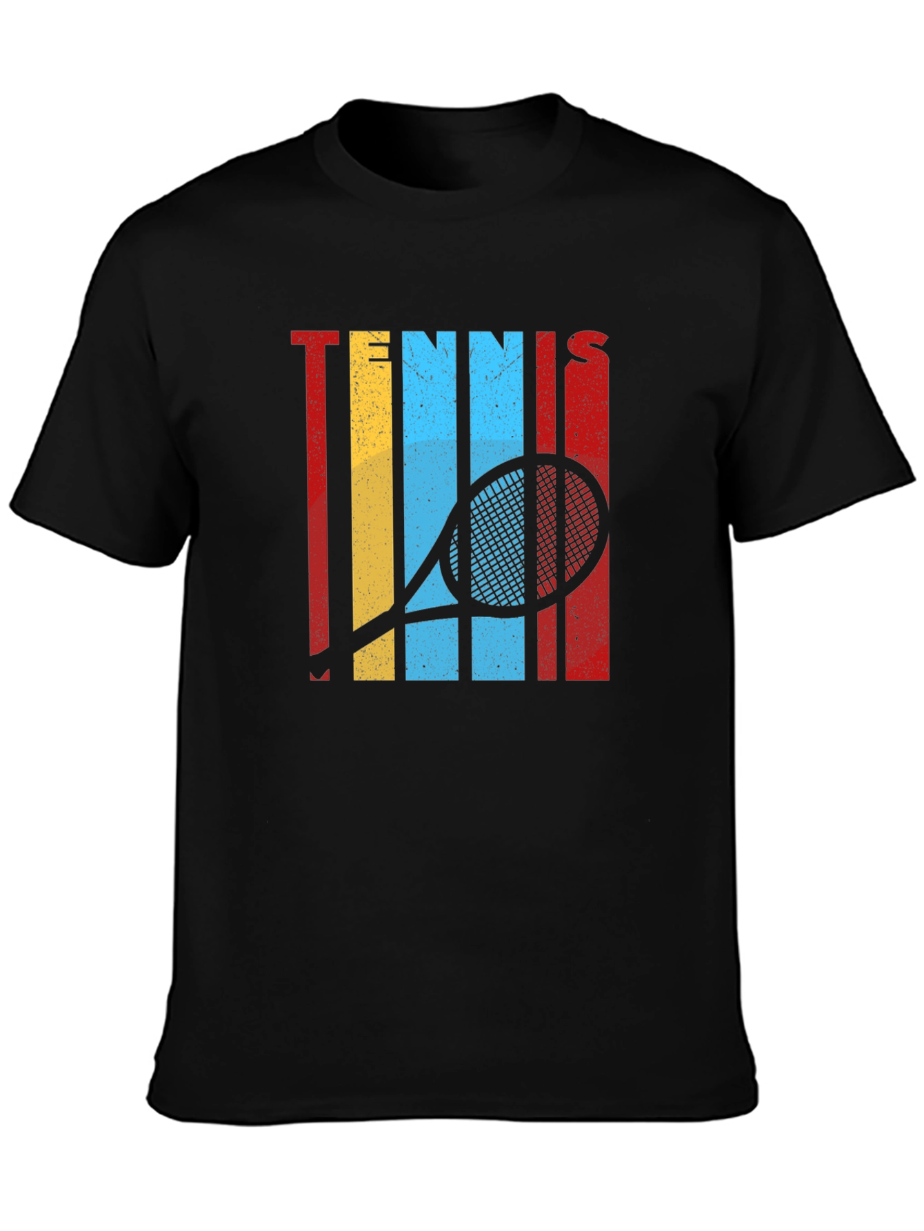 Retro Tennis Racket Graphic T-Shirt