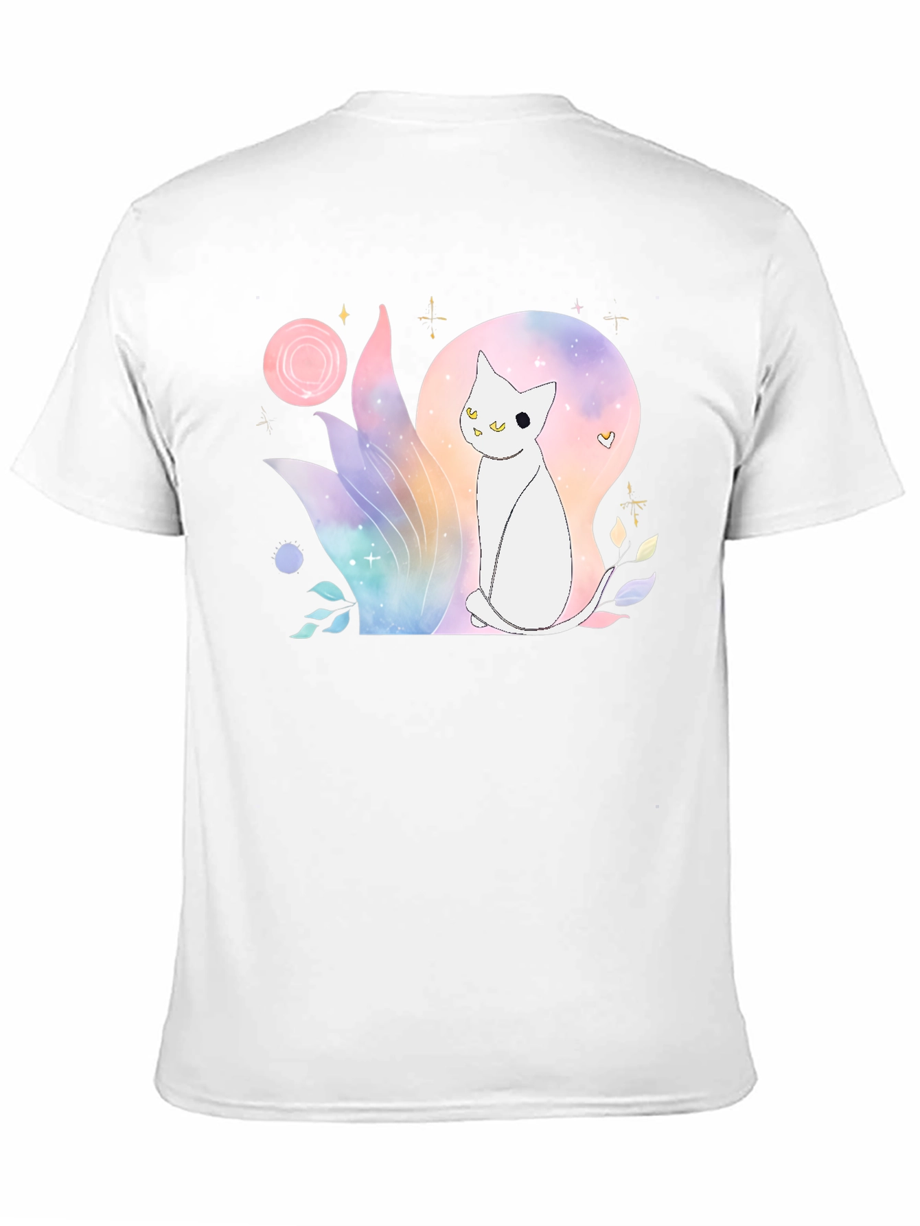 Watercolor Cat Graphic T-Shirt