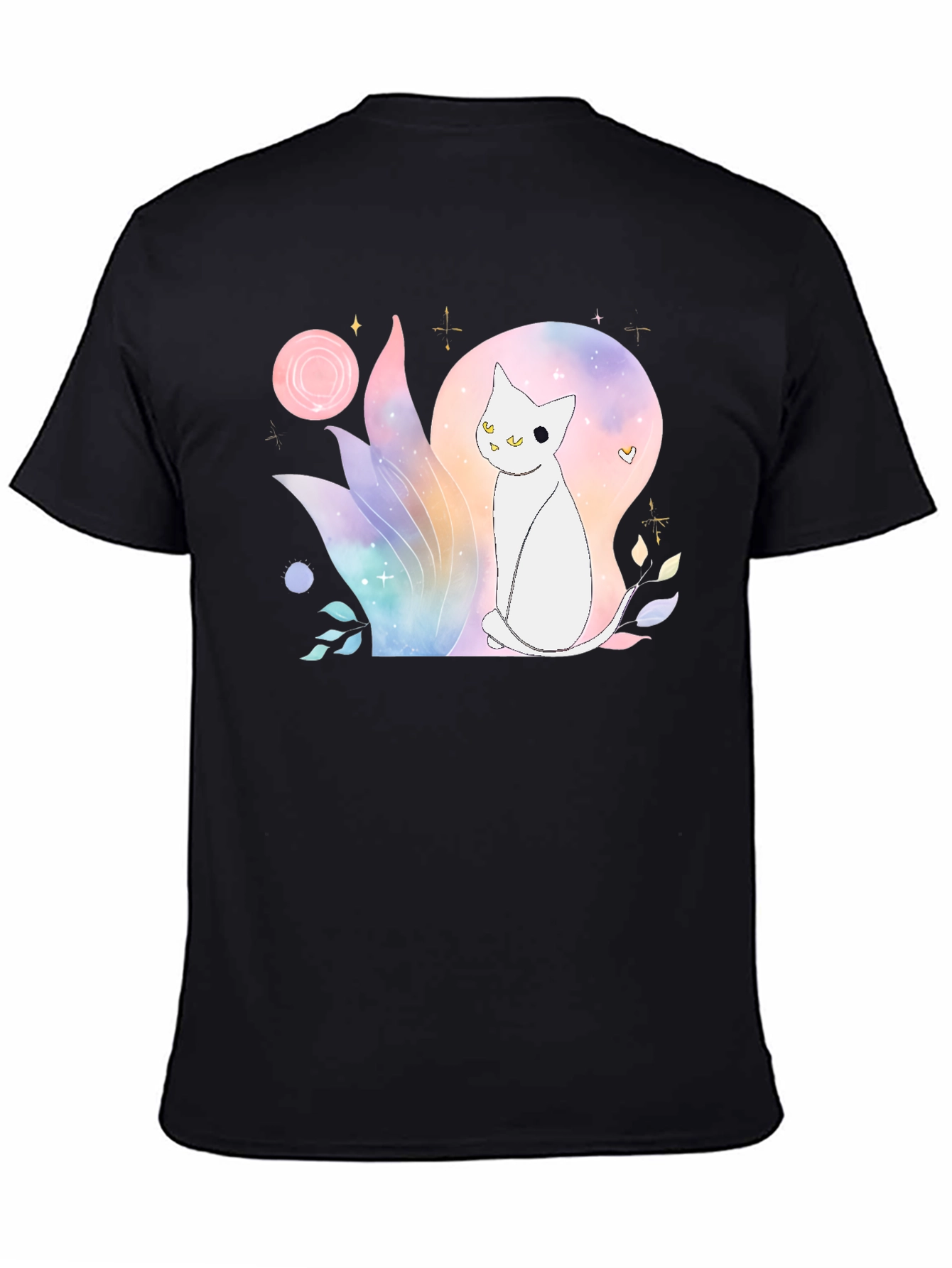 Watercolor Cat Graphic T-Shirt