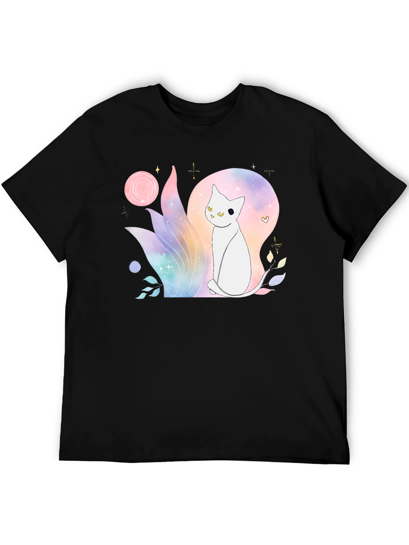Watercolor Cat Graphic T-Shirt