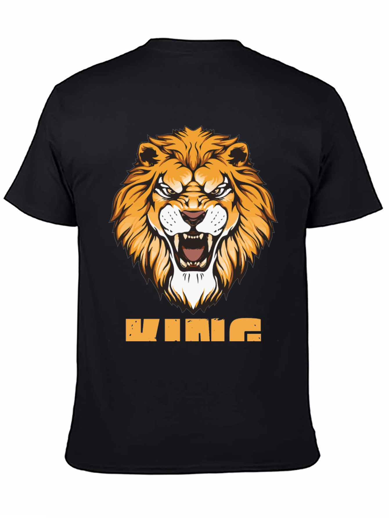 King Lion Graphic Tee - Fierce Animal Design