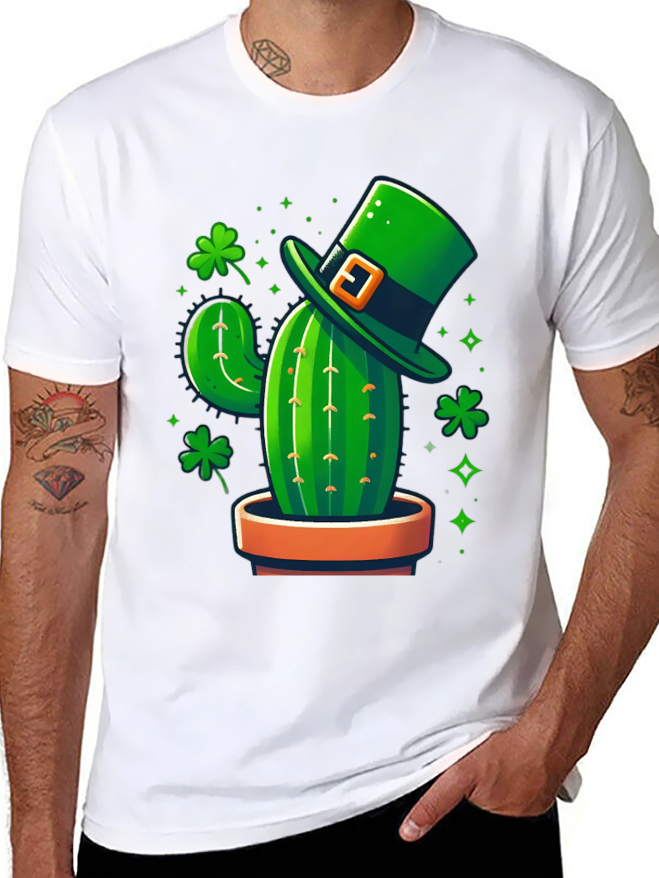 Lucky Cactus Graphic Tee - St. Patricks Day Shirt