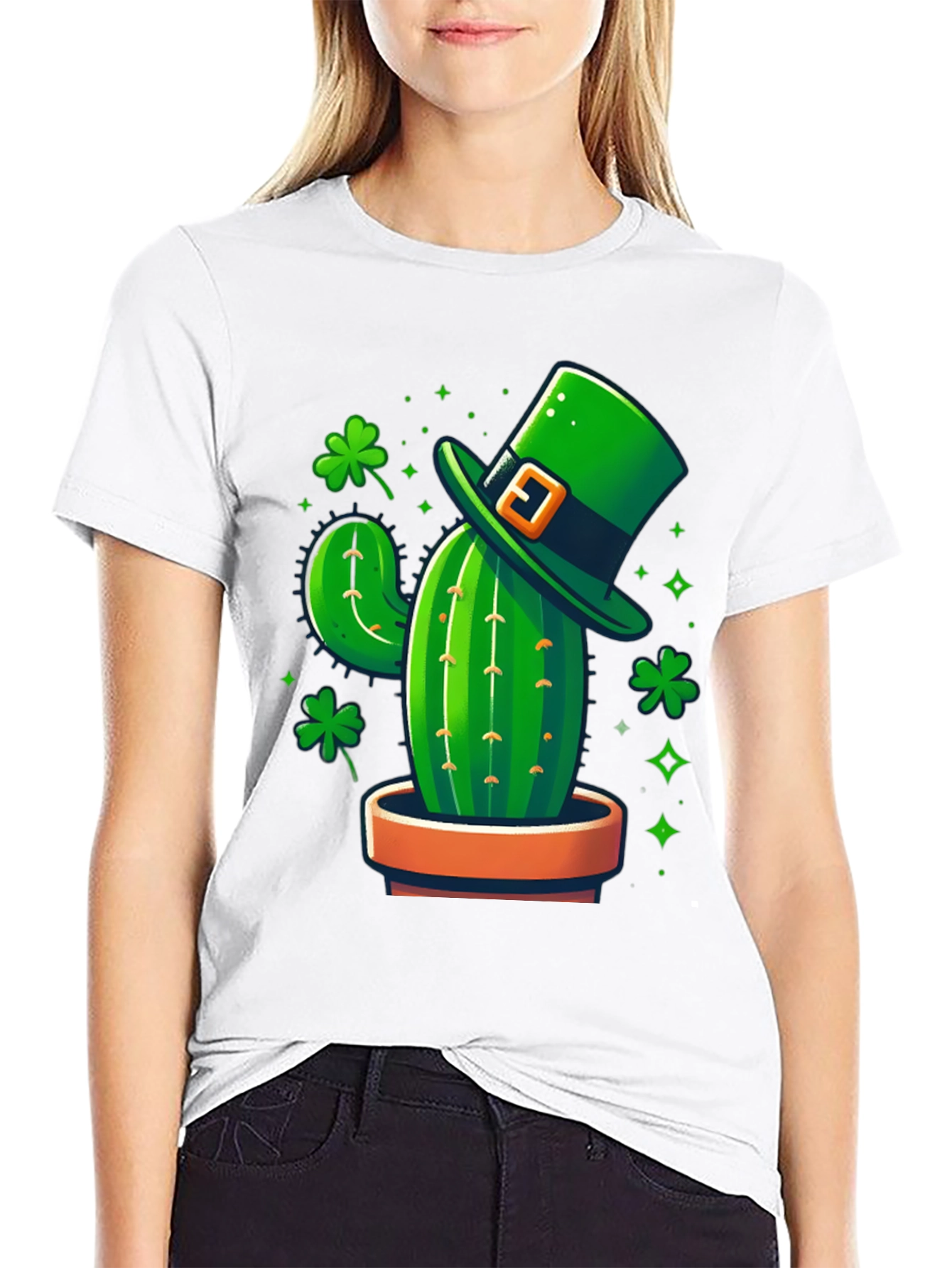 Lucky Cactus Graphic Tee - St. Patricks Day Shirt