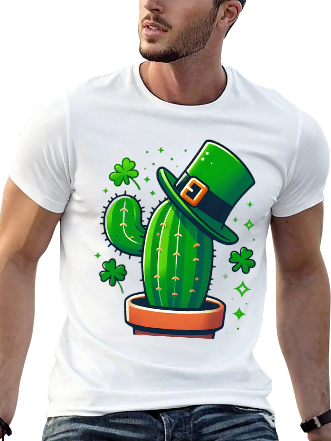 Lucky Cactus Graphic Tee - St. Patricks Day Shirt