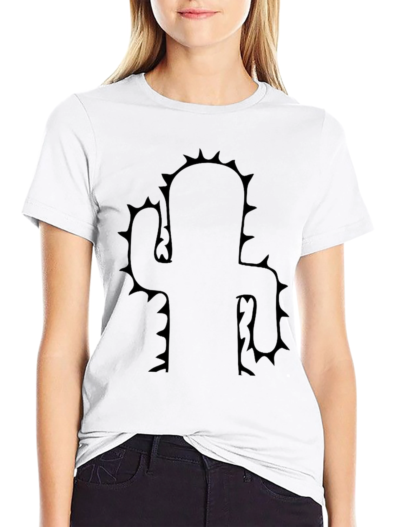Cactus Silhouette T-Shirt - Mens Casual Tee