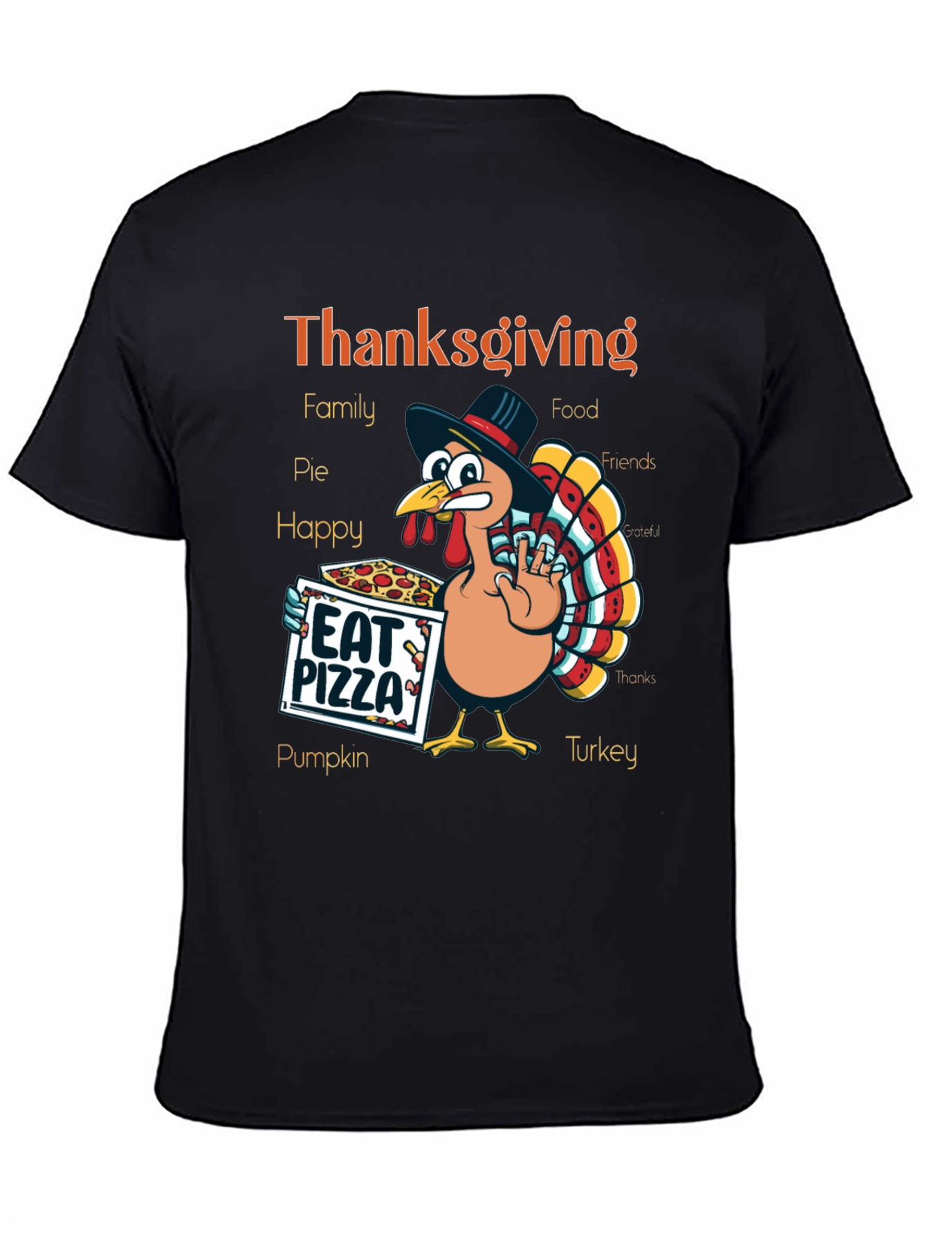 Thanksgiving Turkey Pizza T-Shirt