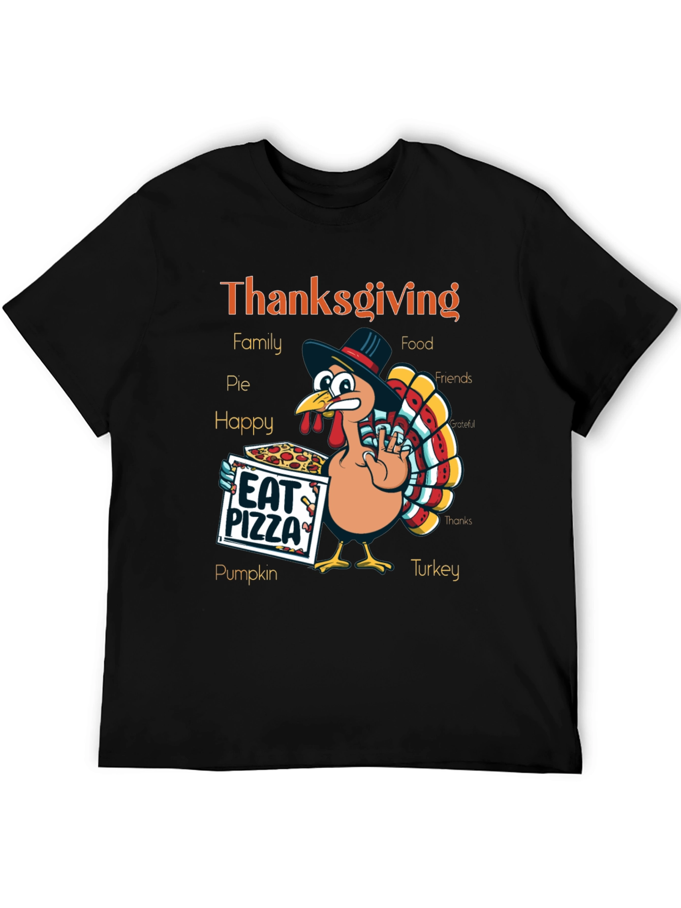 Thanksgiving Turkey Pizza T-Shirt