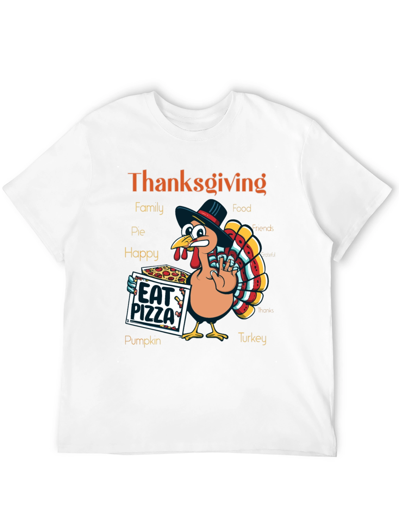 Thanksgiving Turkey Pizza T-Shirt
