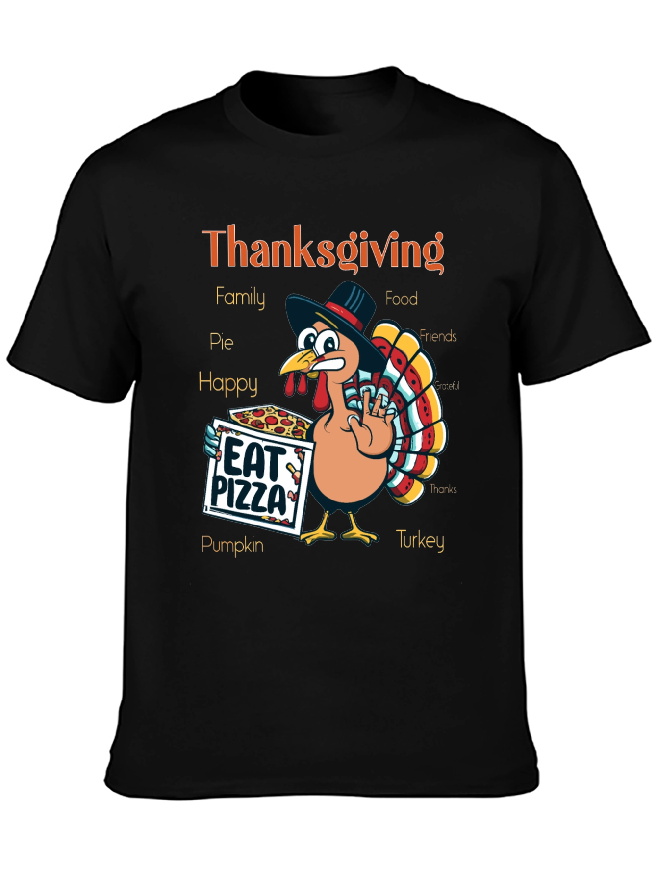 Thanksgiving Turkey Pizza T-Shirt